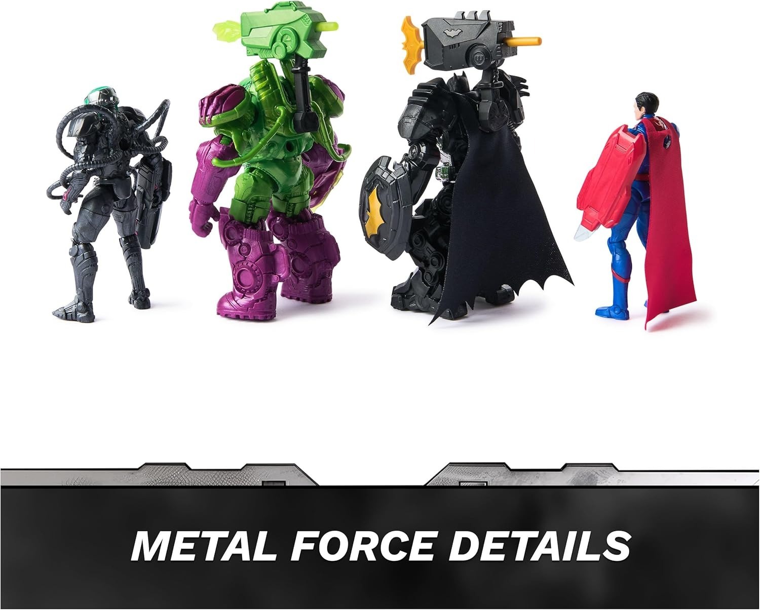 スピンマスター DC バットマン メタルフォース ブレイニアック /レックス・ルーサー / バットマン / スーパーマン アクションフィギュア 未開封 入荷写真