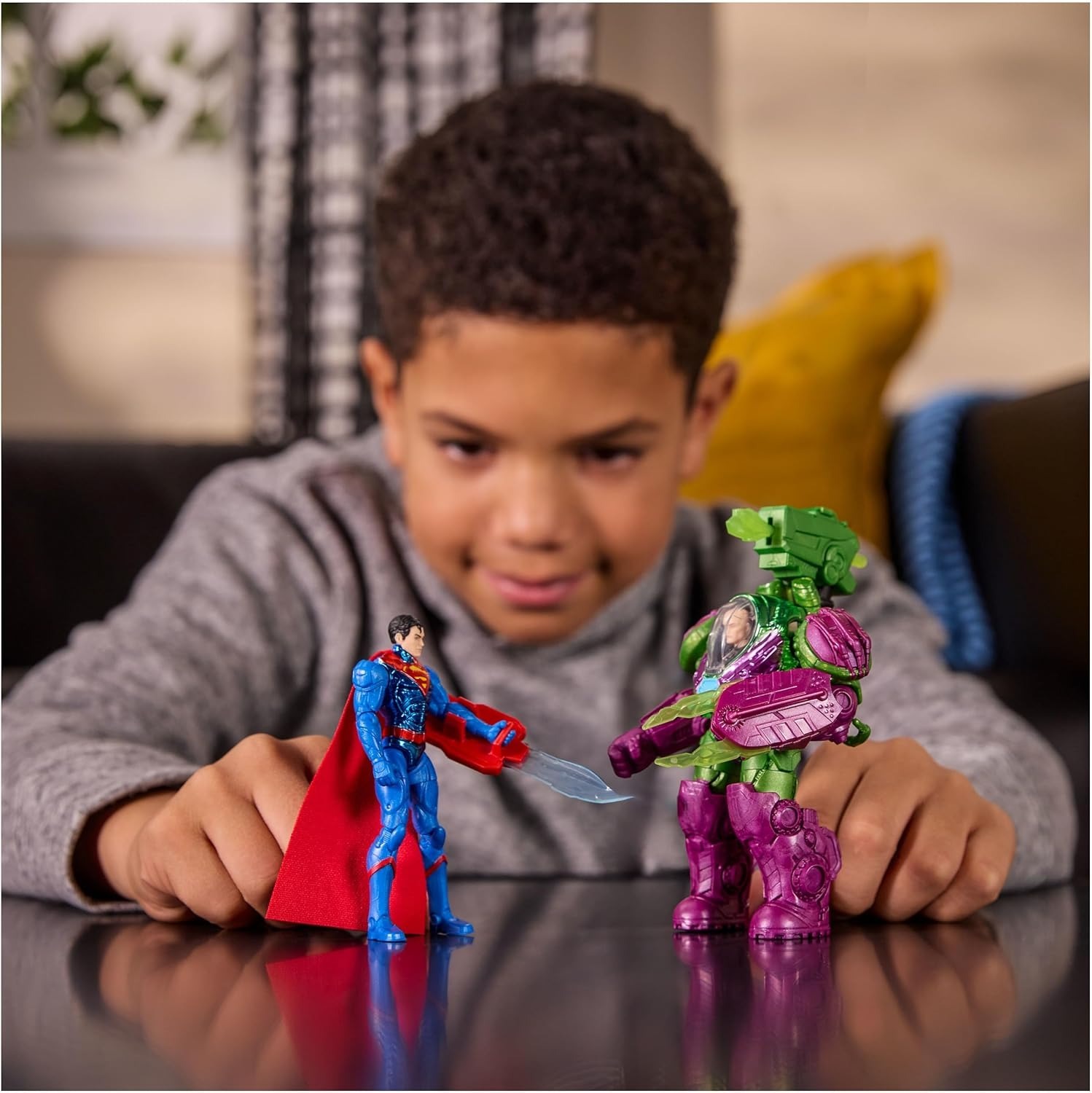 スピンマスター DC バットマン メタルフォース ブレイニアック /レックス・ルーサー / バットマン / スーパーマン アクションフィギュア 未開封 入荷写真