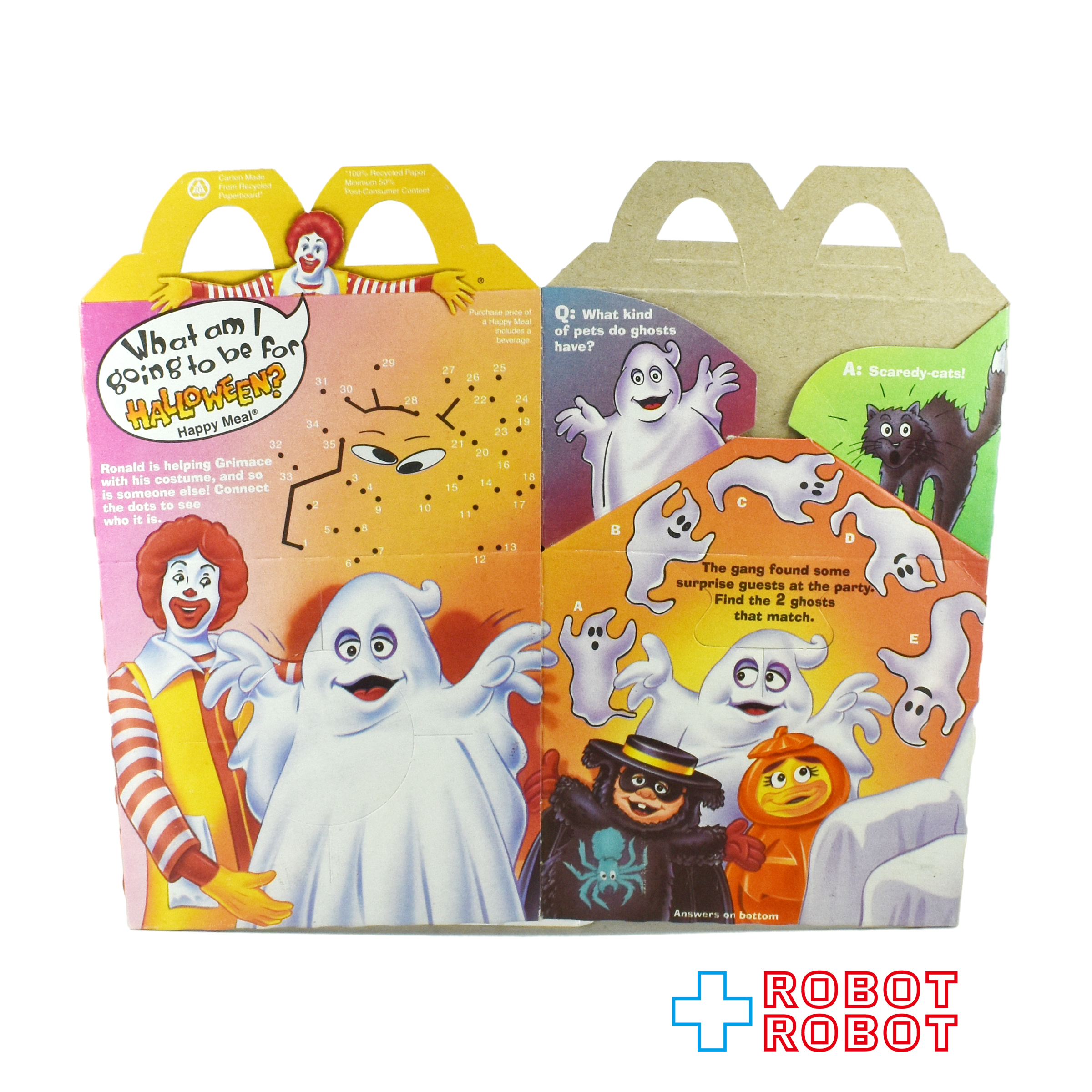 マクドナルド ハッピーセット空箱 ボックス ハロウィン グリマス・ゴースト 1995 入荷写真