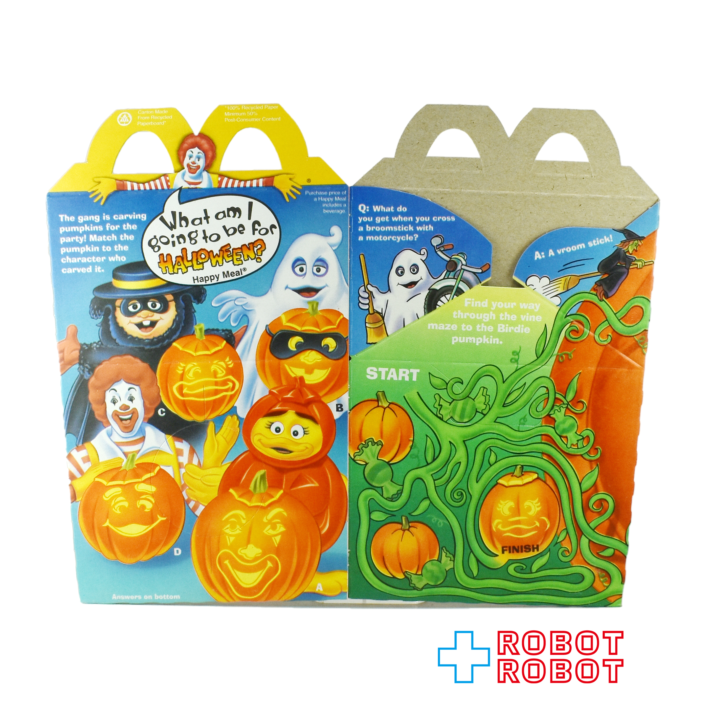 マクドナルド ハッピーセット空箱 ボックス ハロウィン バーディー・パンプキン 1995 入荷写真