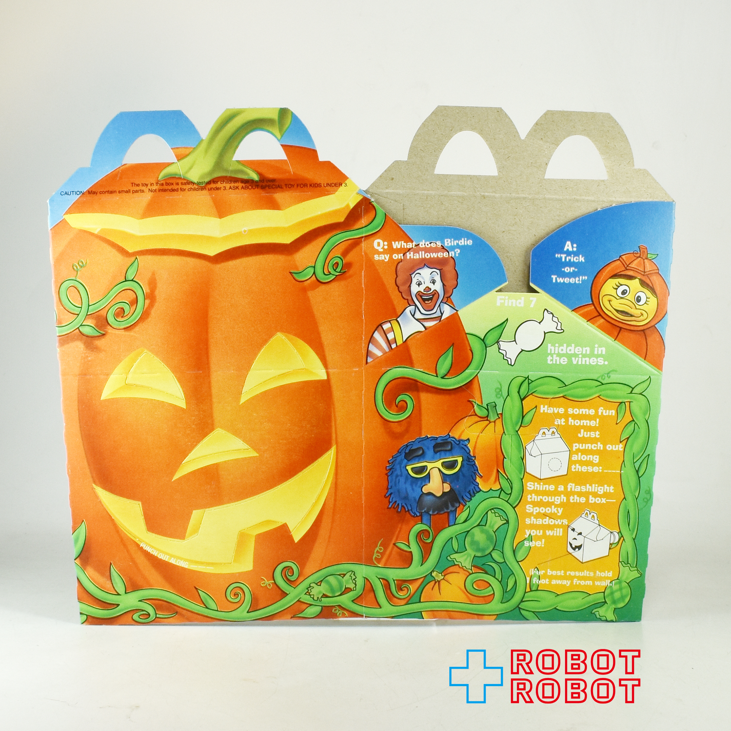 マクドナルド ハッピーセット空箱 ボックス ハロウィン バーディー・パンプキン 1995 入荷写真