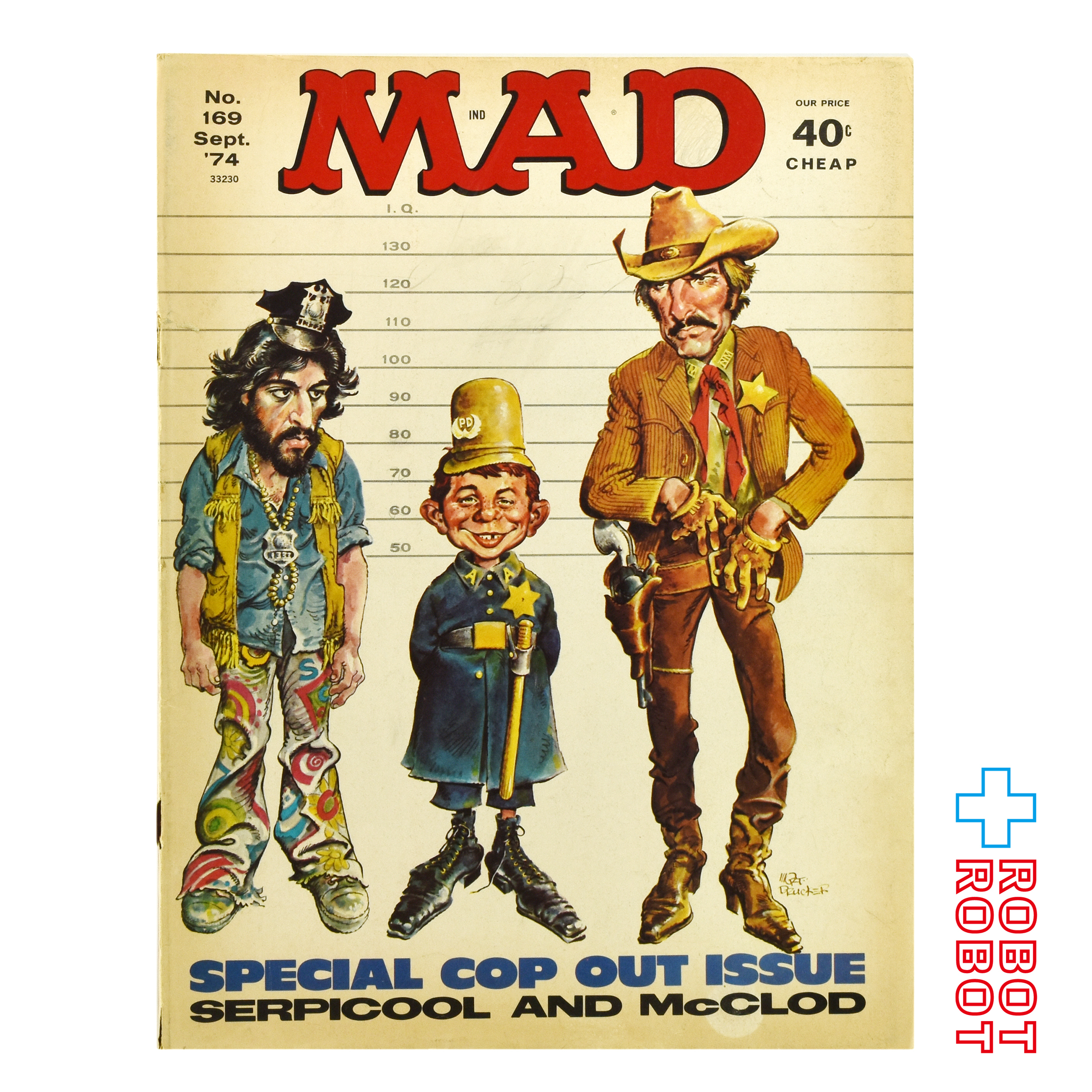 MAD MAGAZINE マッドマガジン no.169 特別版サボり号 サーピクールとマクロッド September1974 入荷写真
