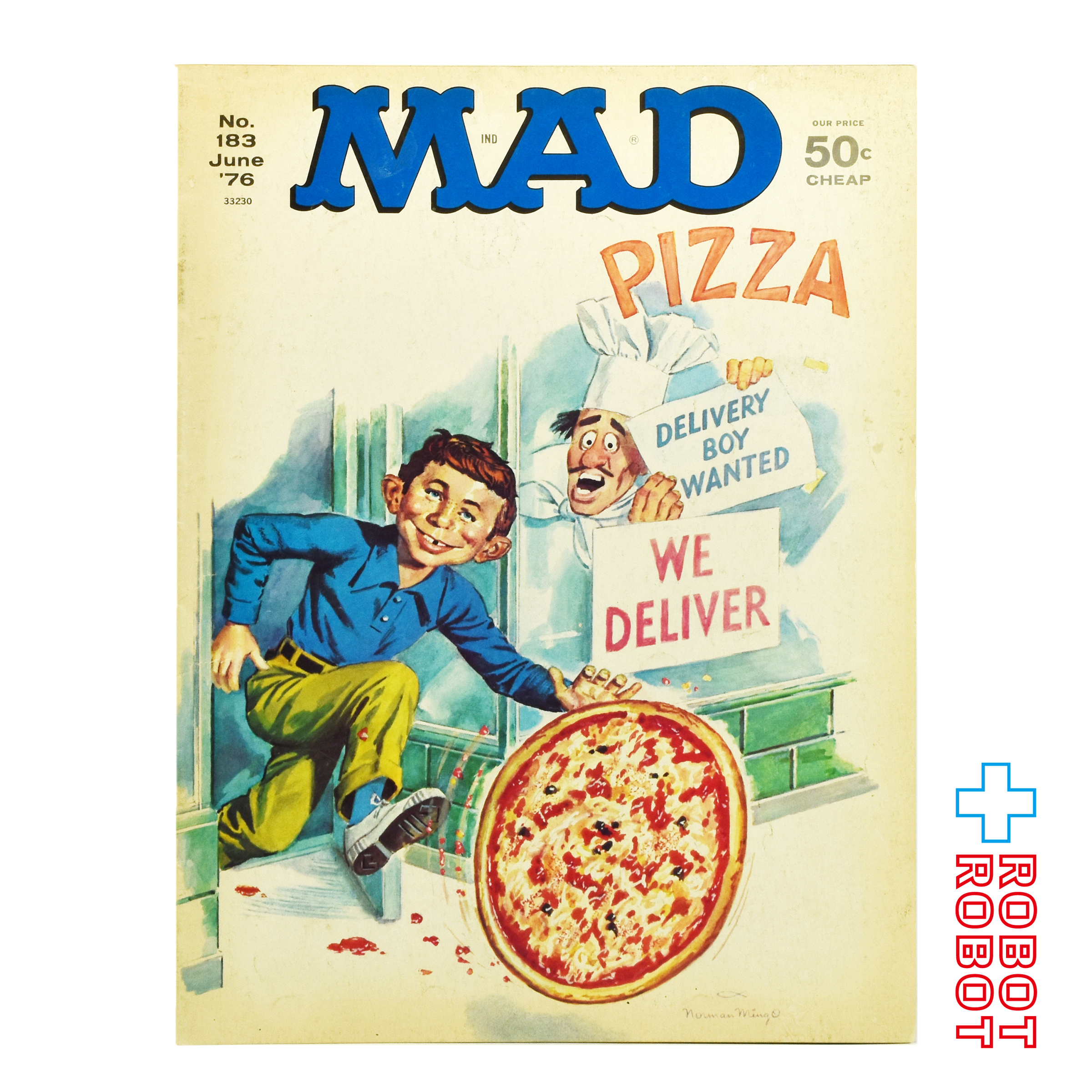 MAD MAGAZINE マッドマガジン no.183 ピザ屋 June 1976 入荷写真