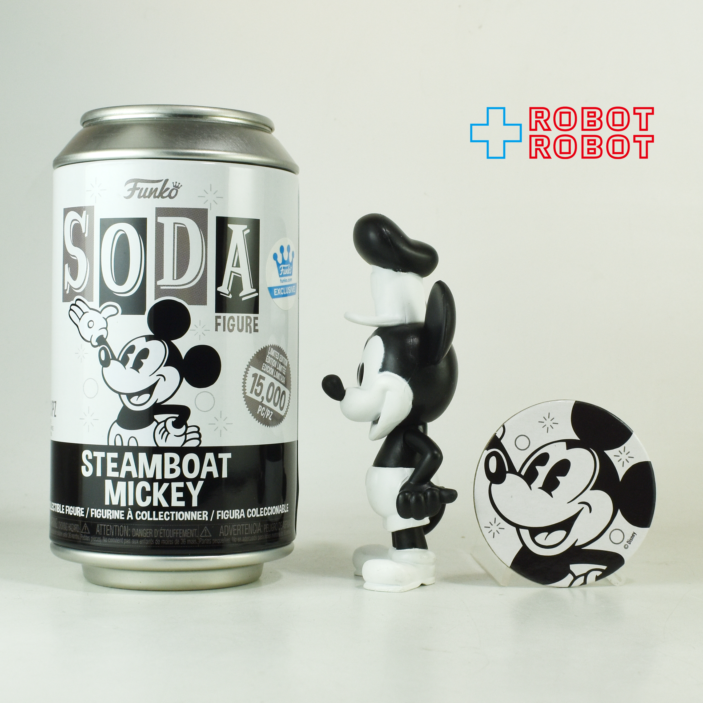 ファンコ SODA ソーダ缶 ディズニー 蒸気船ウィリー ミッキーマウス フィギュア 缶入り 入荷写真