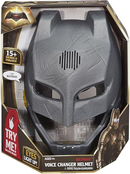 マテル バットマン VS スーパーマン ジャスティスの誕生 アーマード・バットマン ボイスチェンジャーヘルメット 箱入未使用 入荷写真