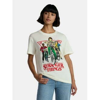ストレンジャー・シングス 自転車 グラフィック Tシャツ レディース 入荷写真