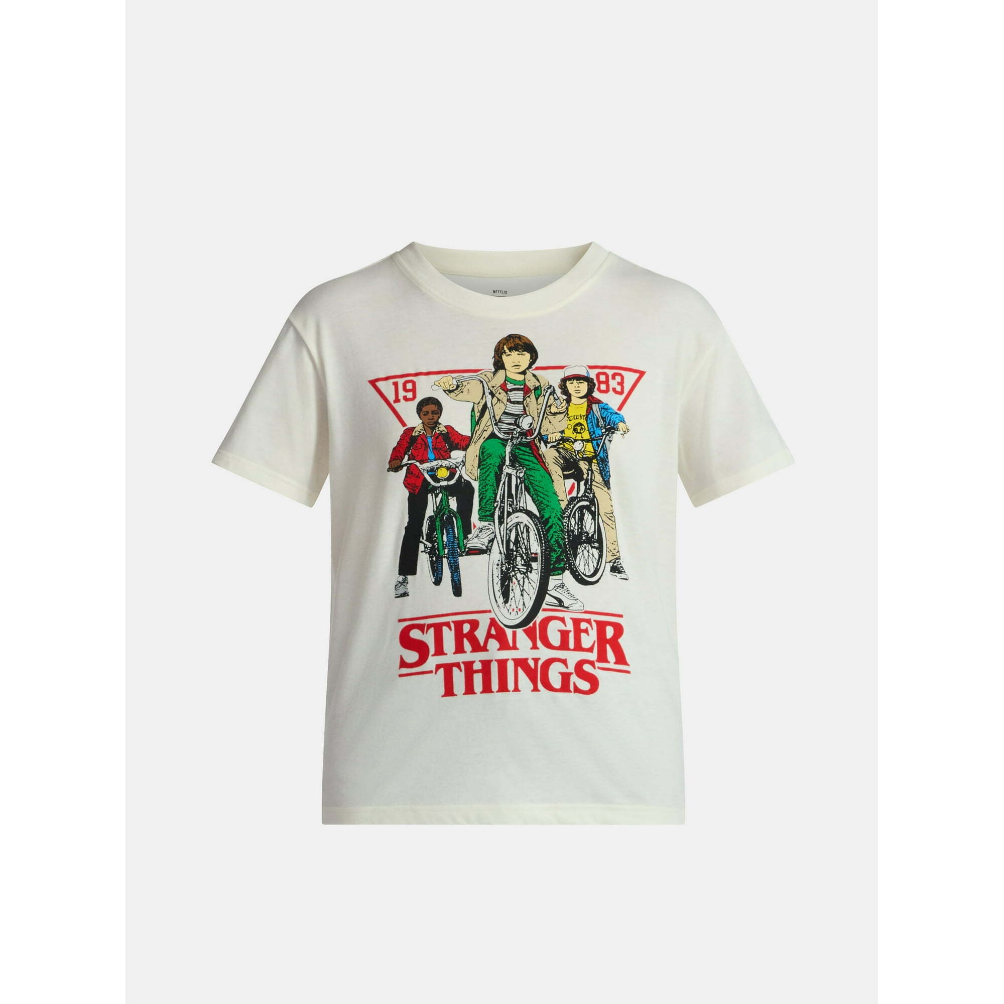 ストレンジャー・シングス 自転車 グラフィック Tシャツ レディース 入荷写真