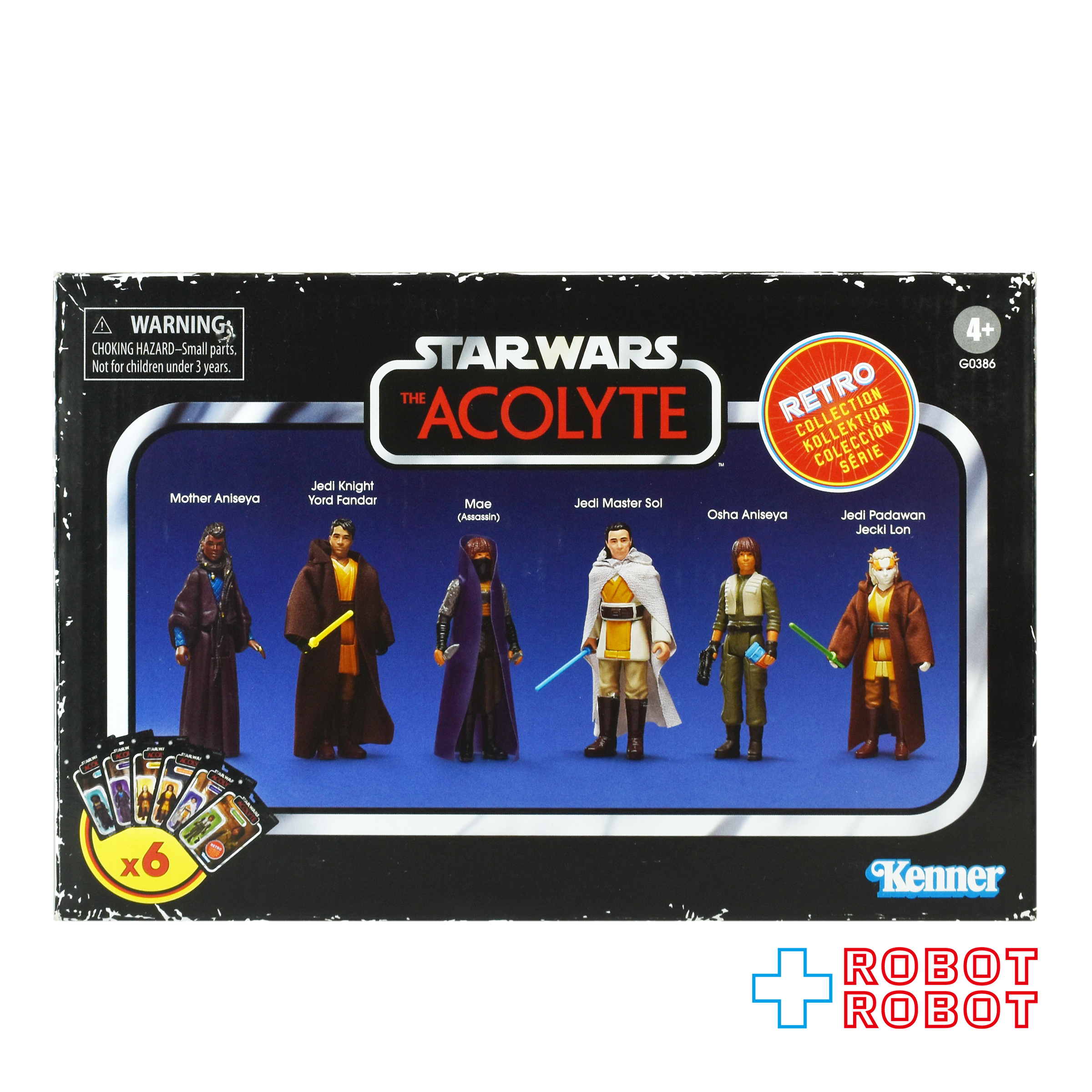 スターウォーズ アコライト レトロコレクション マルチパック 6体セット 箱入未開封 入荷写真