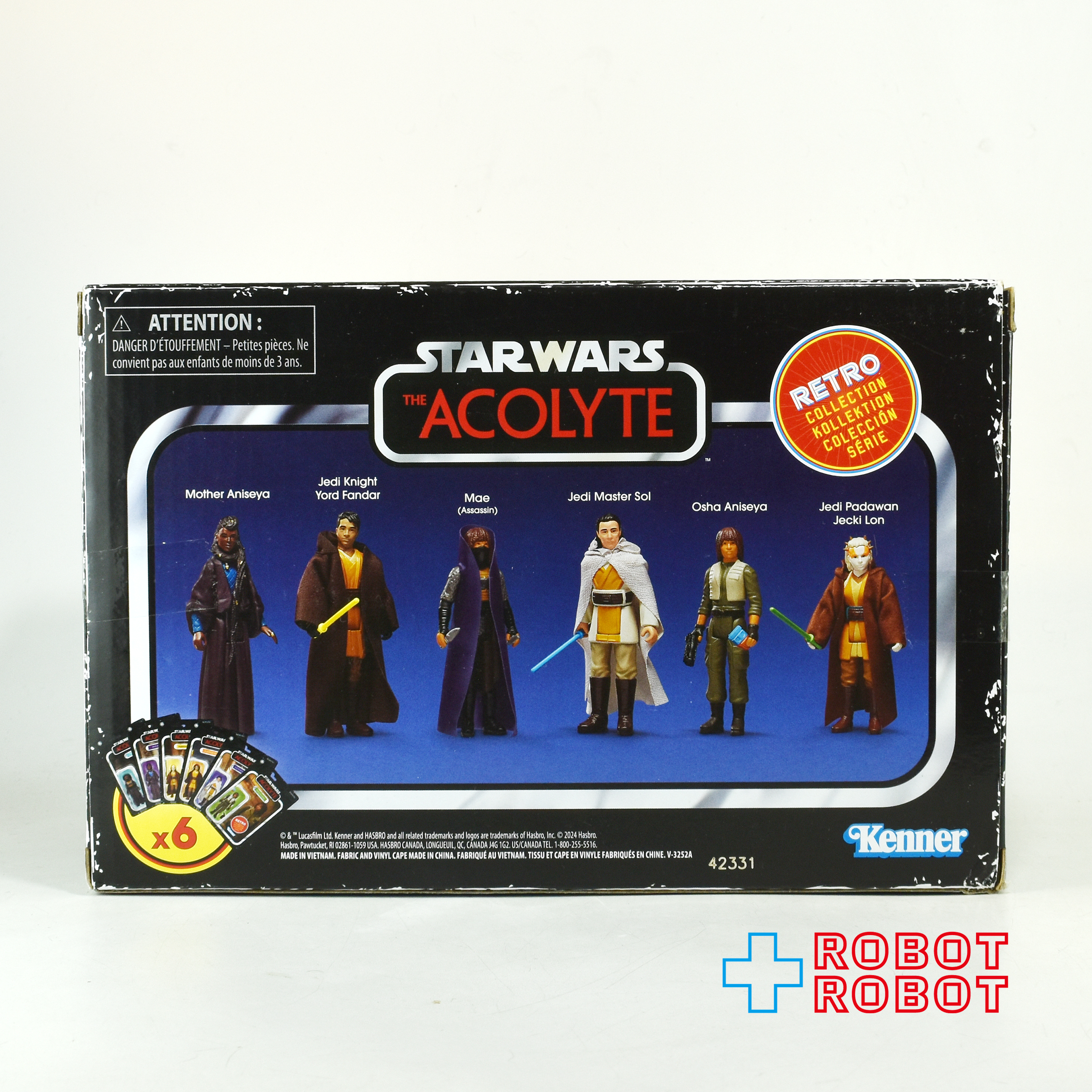 スターウォーズ アコライト レトロコレクション マルチパック 6体セット 箱入未開封 入荷写真