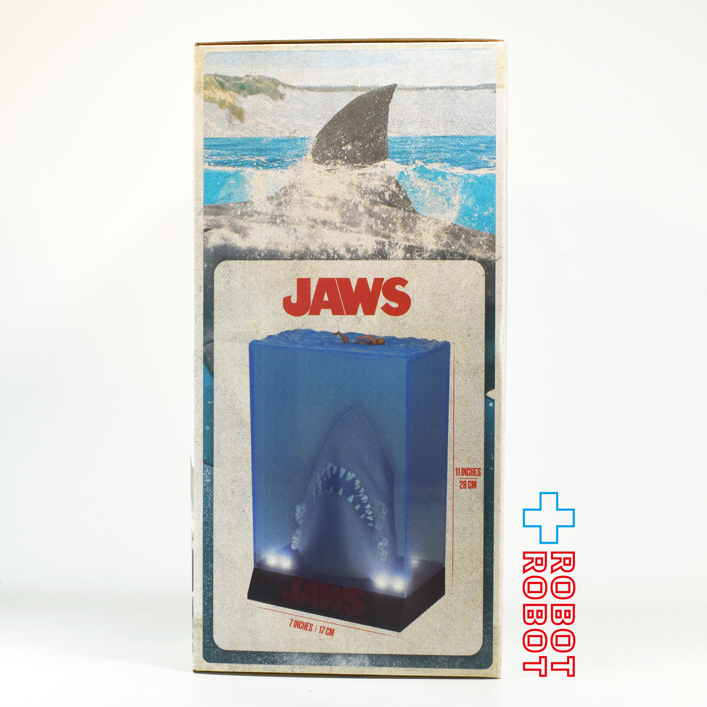 SDトイズ JAWS ジョーズ 50周年 ムービー ポスター 3D w/ ライトアップ スタチュー フィギュア 未開封 入荷写真