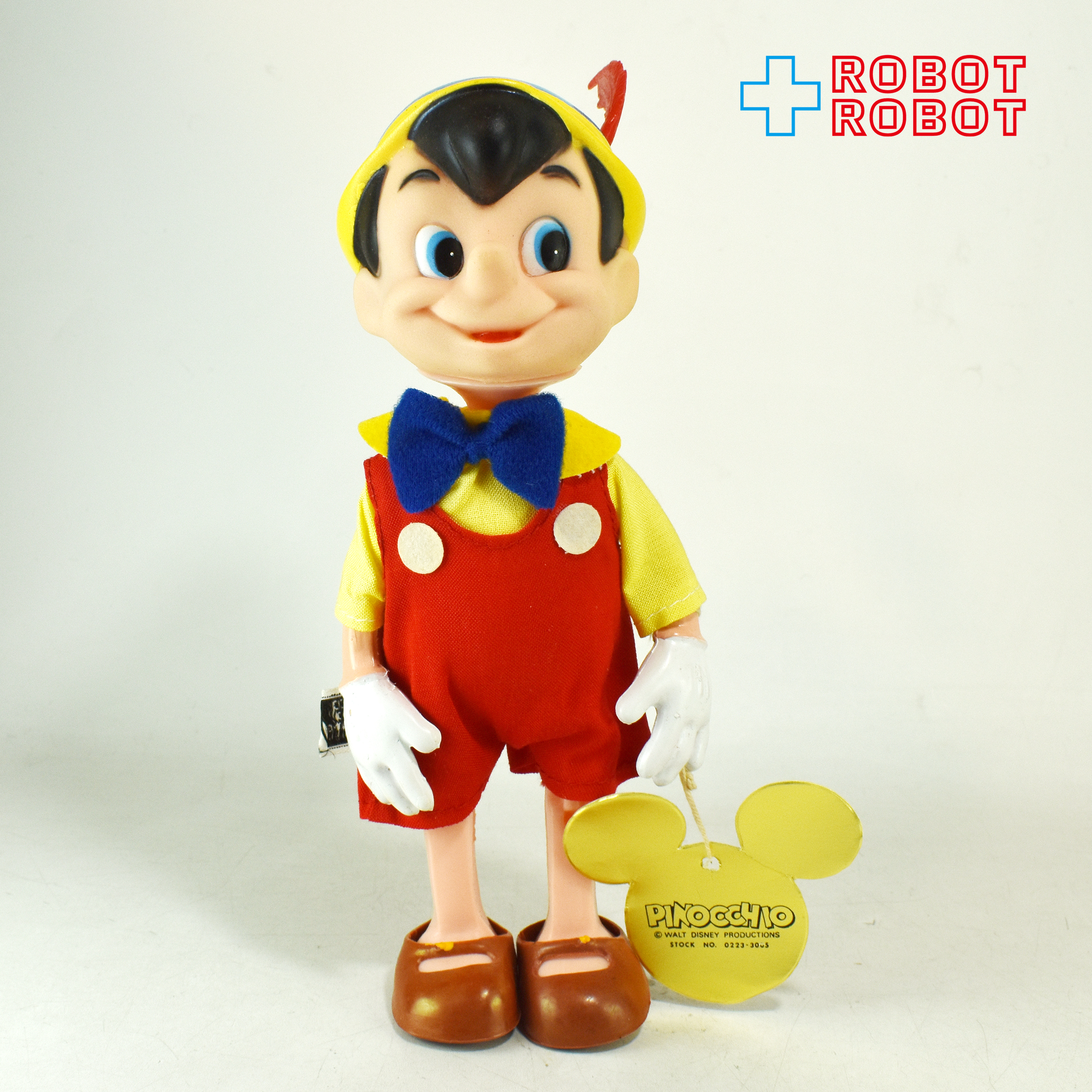 Dakin ディズニー ピノキオ ビニールフィギュア 後期3行刻印 紙タグ付 袋入 入荷写真