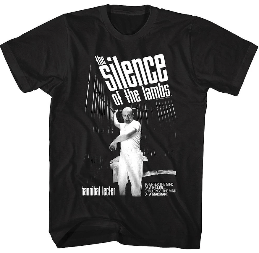 羊たちの沈黙 ハンニバル・レクター グラフィック Tシャツ ブラック アメリカンクラシックス 入荷写真