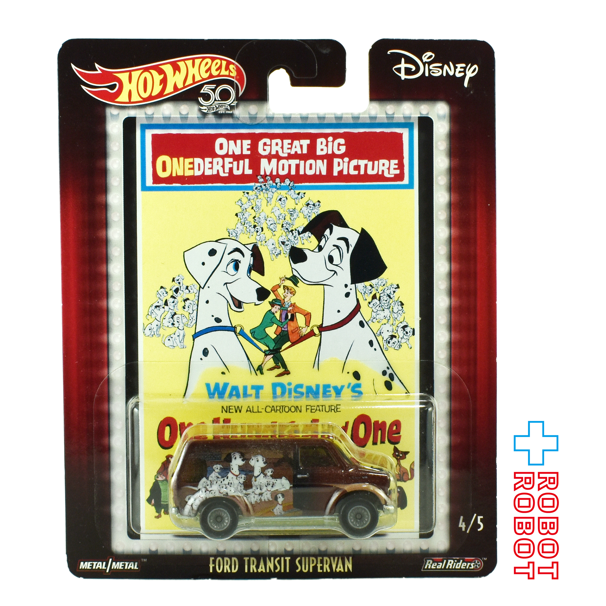 ホットウィール ディズニー 101匹わんちゃん フォードトランジット・スーパーバン ダイキャストミニカー 未開封 2017 入荷写真