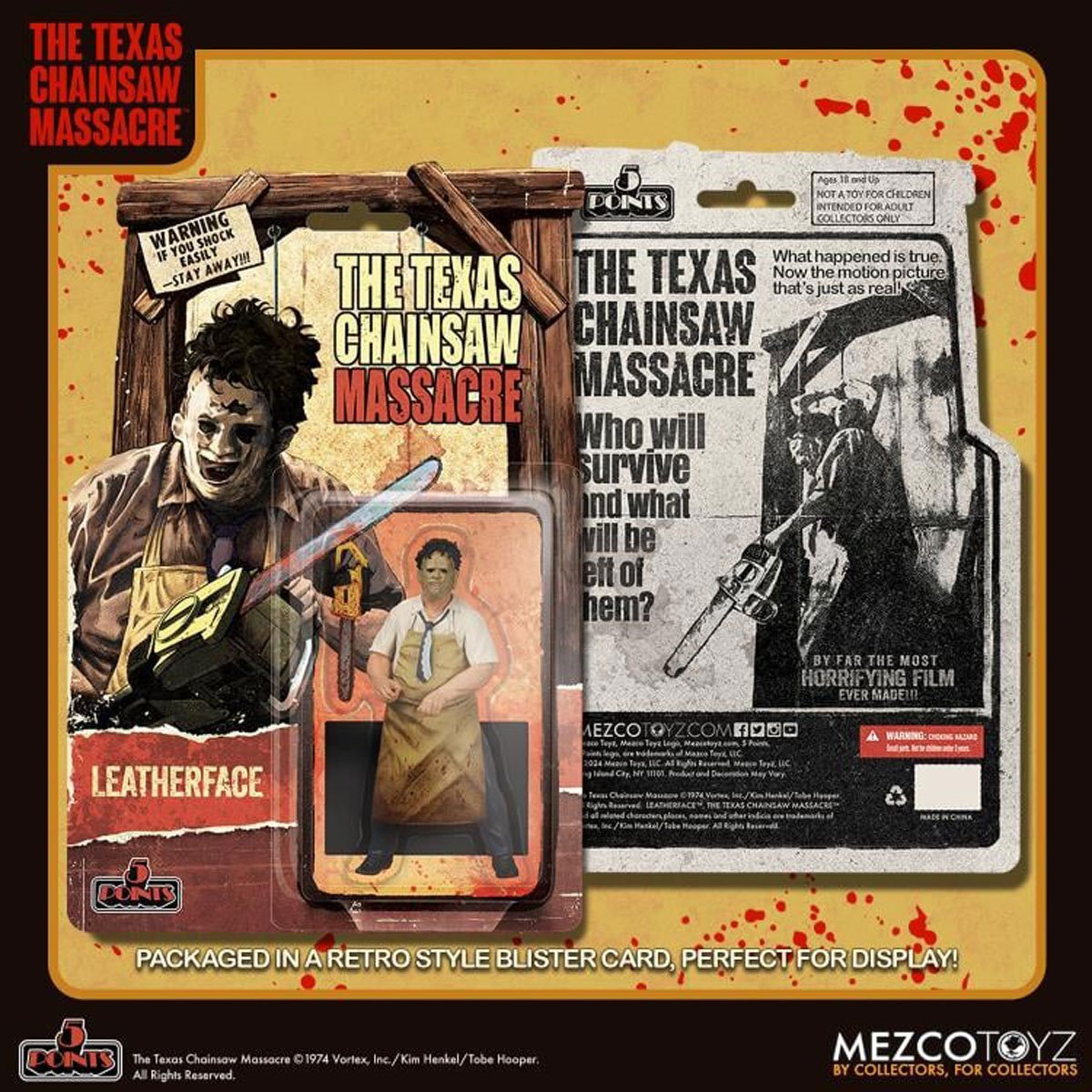 メズコ 5ポイント 悪魔のいけにえ 1974 レザーフェイス アクションフィギュア 未開封 入荷写真