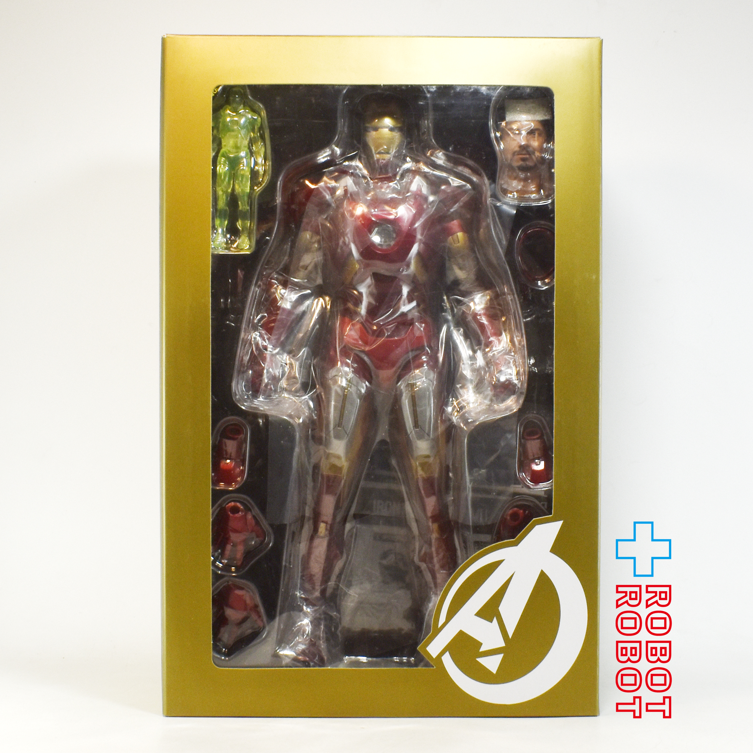 ホットトイズ ムービー・マスターピース MMS185B アベンジャーズ アイアンマン マーク7 ボーナスアクセサリー付き 1/6 アクションフィギュア 箱入開封 入荷写真