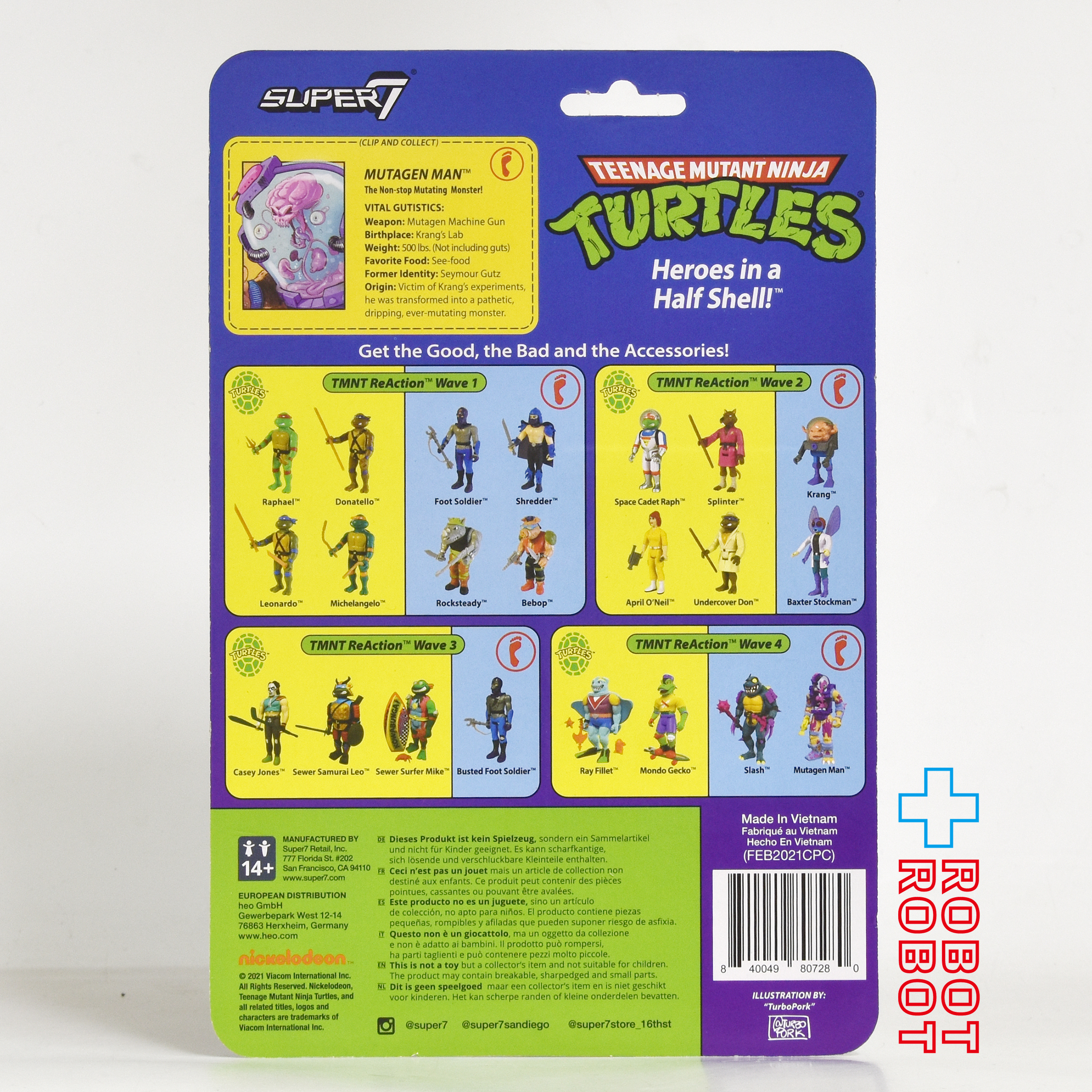 リ・アクション タートルズ TMNTミュータジェンマン 3.75インチ アクションフィギュア 未開封 入荷写真