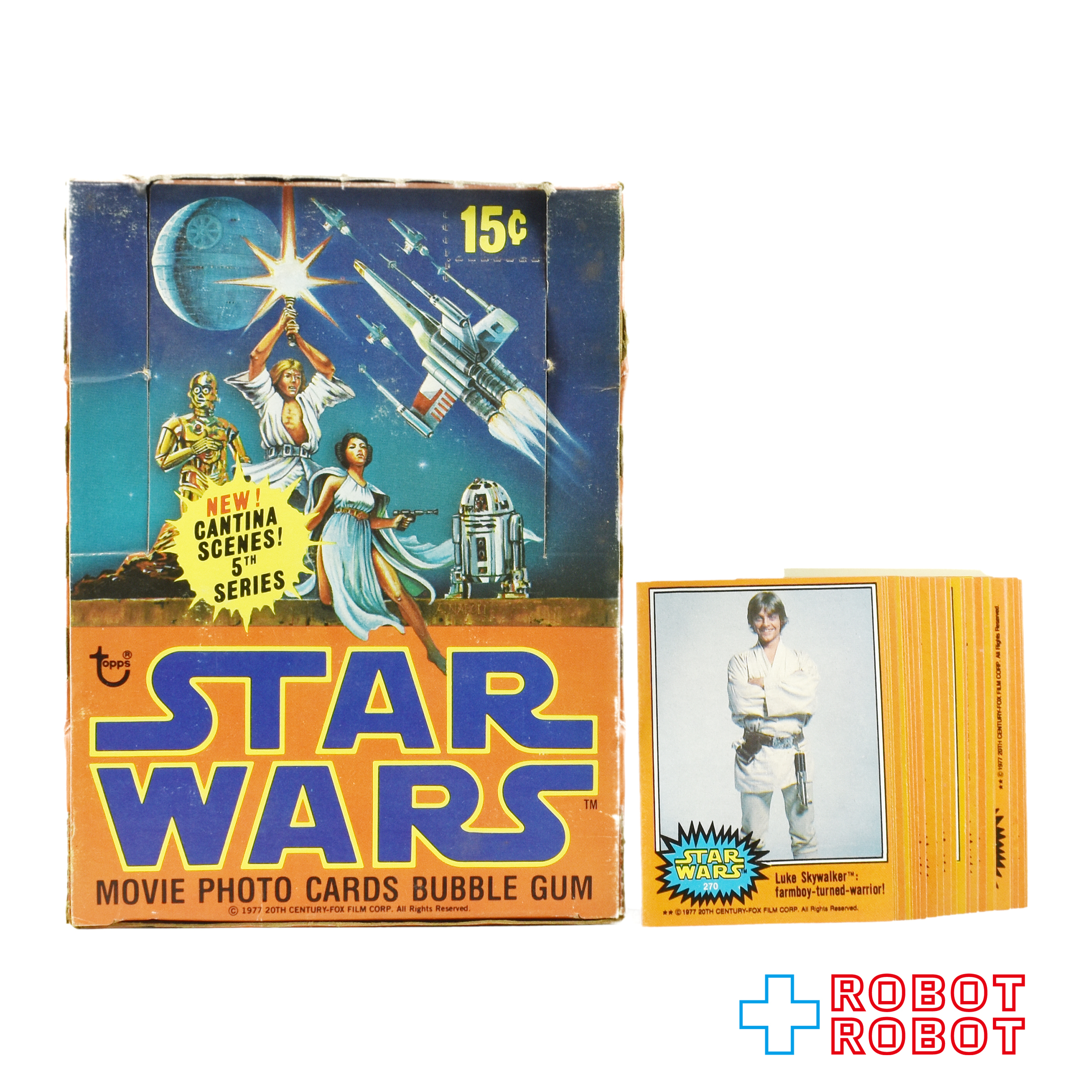トップス スター・ウォーズ トレーディングカード 第5シリーズ (オレンジ枠) 空箱＆カード77枚 入荷写真