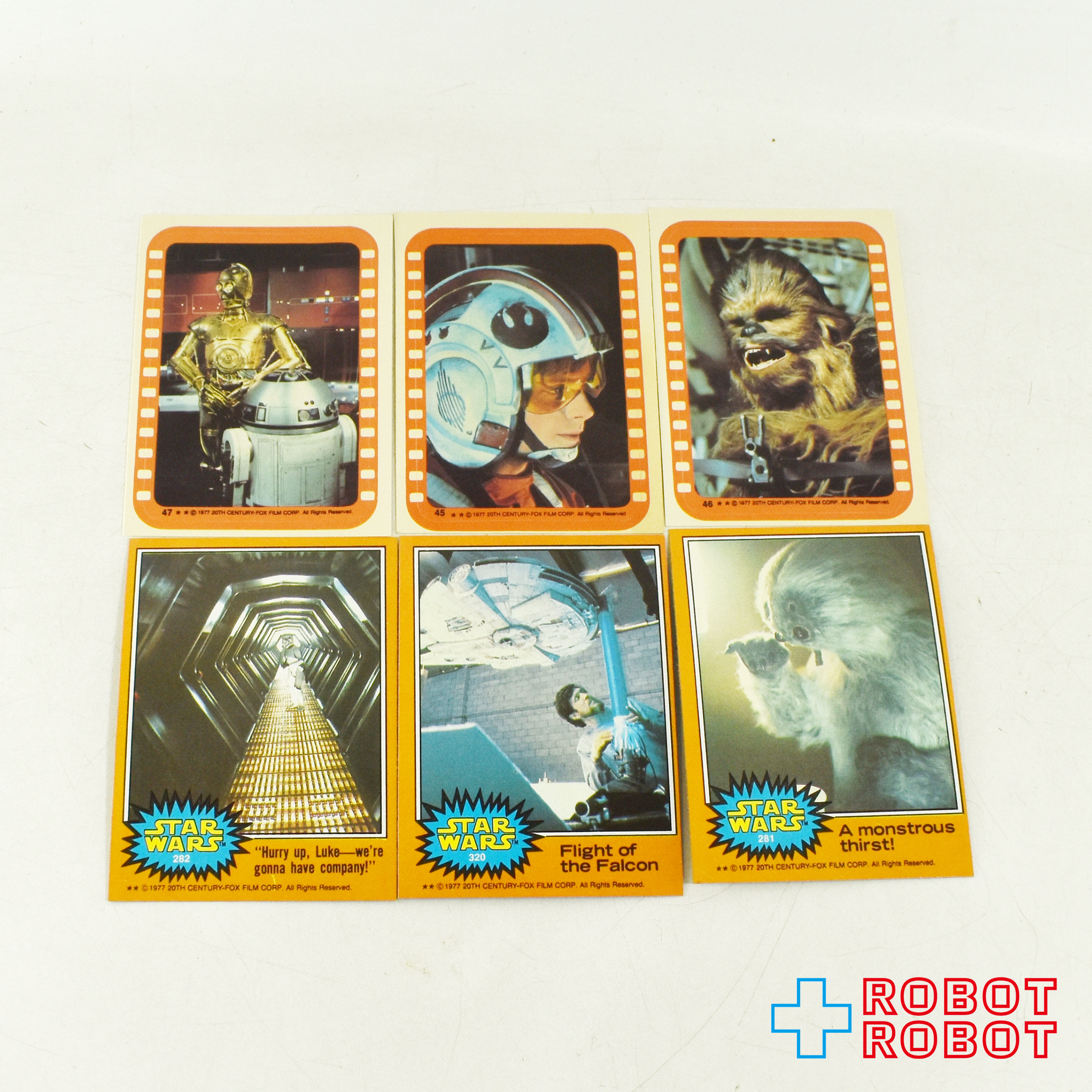 トップス スター・ウォーズ トレーディングカード 第5シリーズ (オレンジ枠) 空箱＆カード77枚 入荷写真