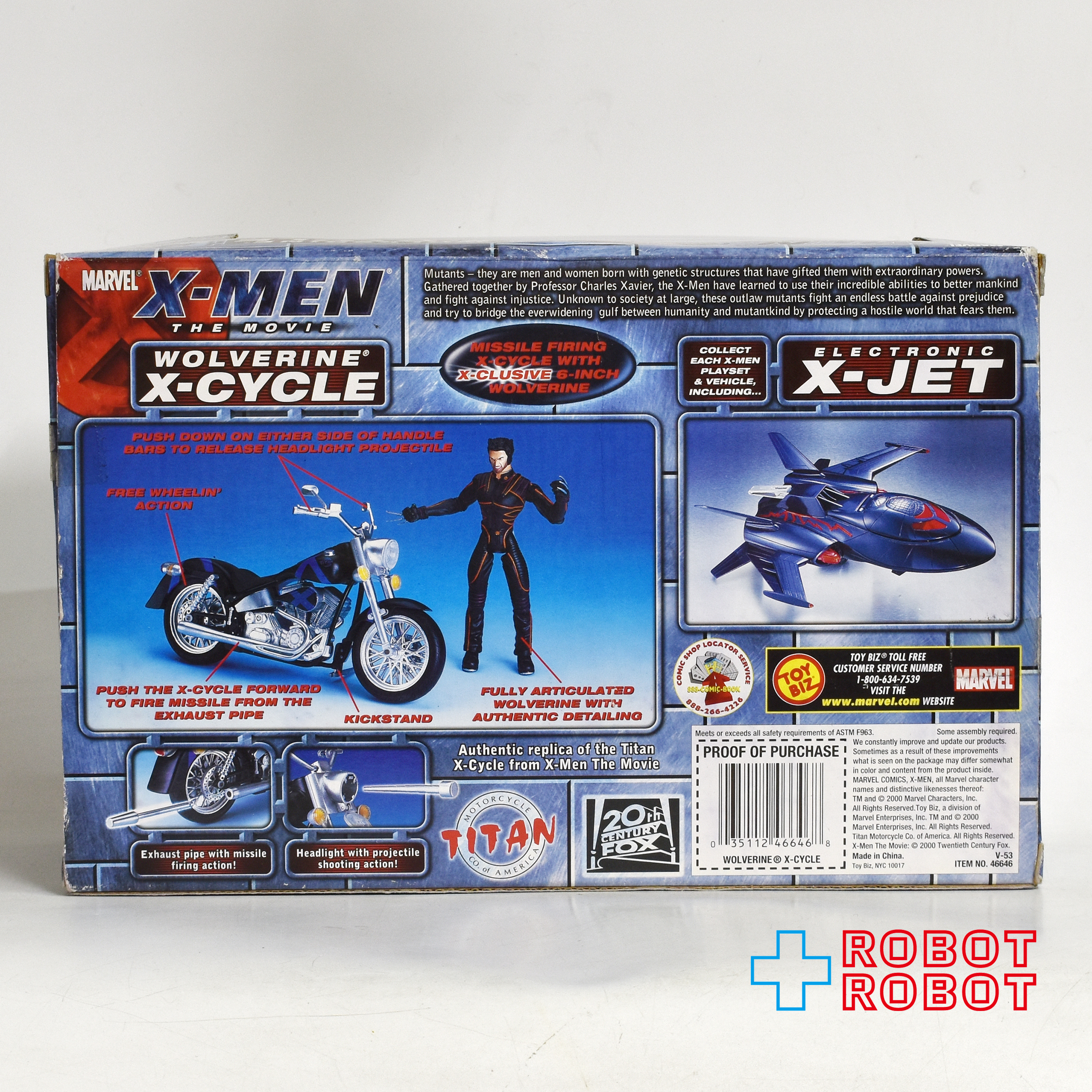 トイビズ マーベルレジェンド X-MEN ムービー ウルヴァリン X-サイクル 2000 開封箱付 入荷写真