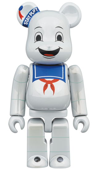 メディコム BE@RBRICK ベアブリック 100％ & 400% ゴーストバスターズ ステイパフ マシュマロマン ホワイトクローム Ver. 未開封 ４号店商品 入荷写真