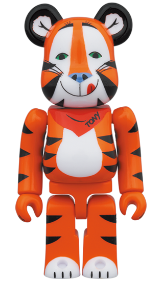 メディコム BE@RBRICK ベアブリック 100% & 400% ケロッグ トニー・ザ・タイガー ヴィンテージ Ver 未開封 ４号店商品 企業物 入荷写真