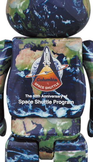 メディコム BE@RBRICK ベアブリック 100% & 400% スペースシャトル プログラム 40周年 EARTH 未開封 ４号店商品 入荷写真