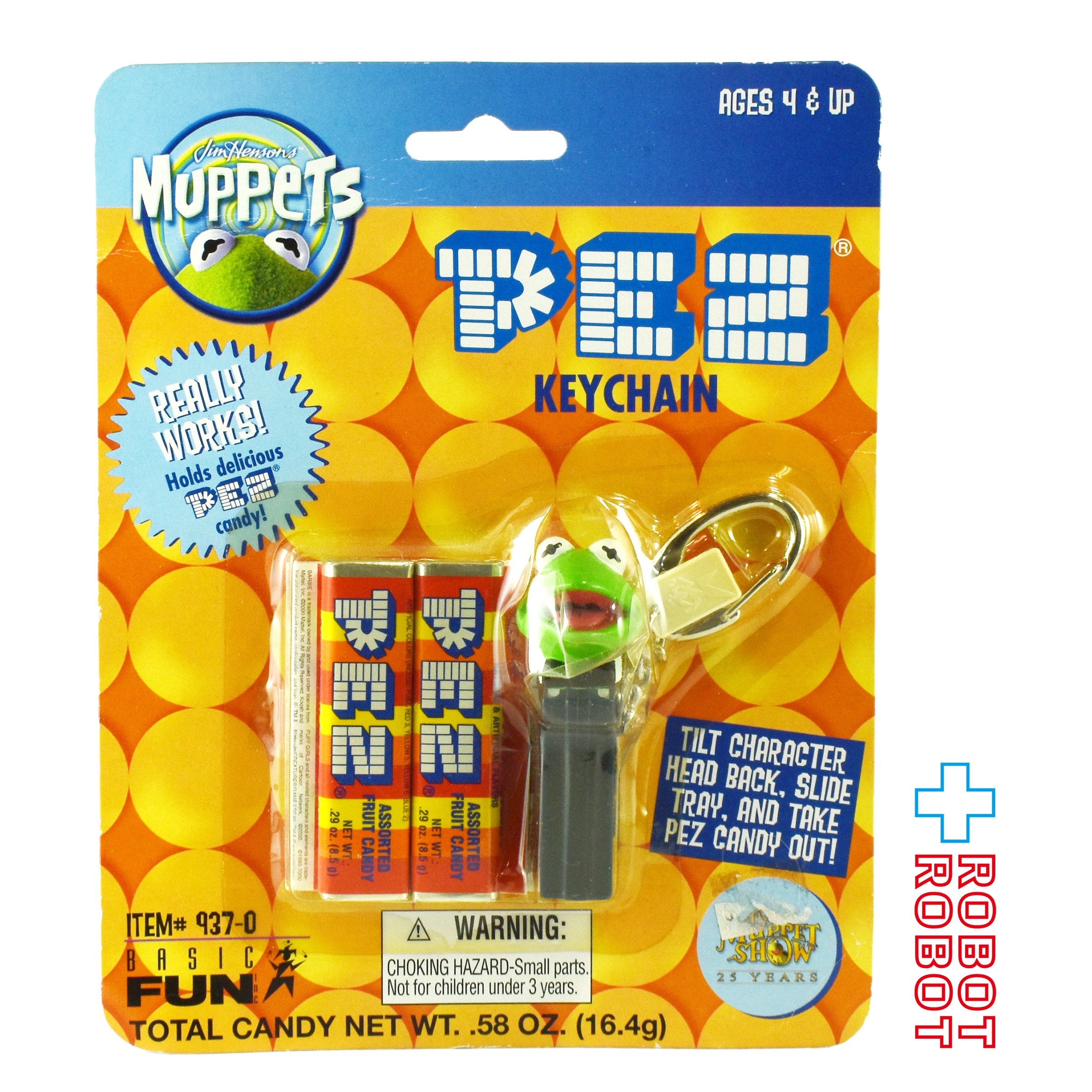 PEZ マペッツ カーミット ミニ キーチェーン 2001 未開封 入荷写真