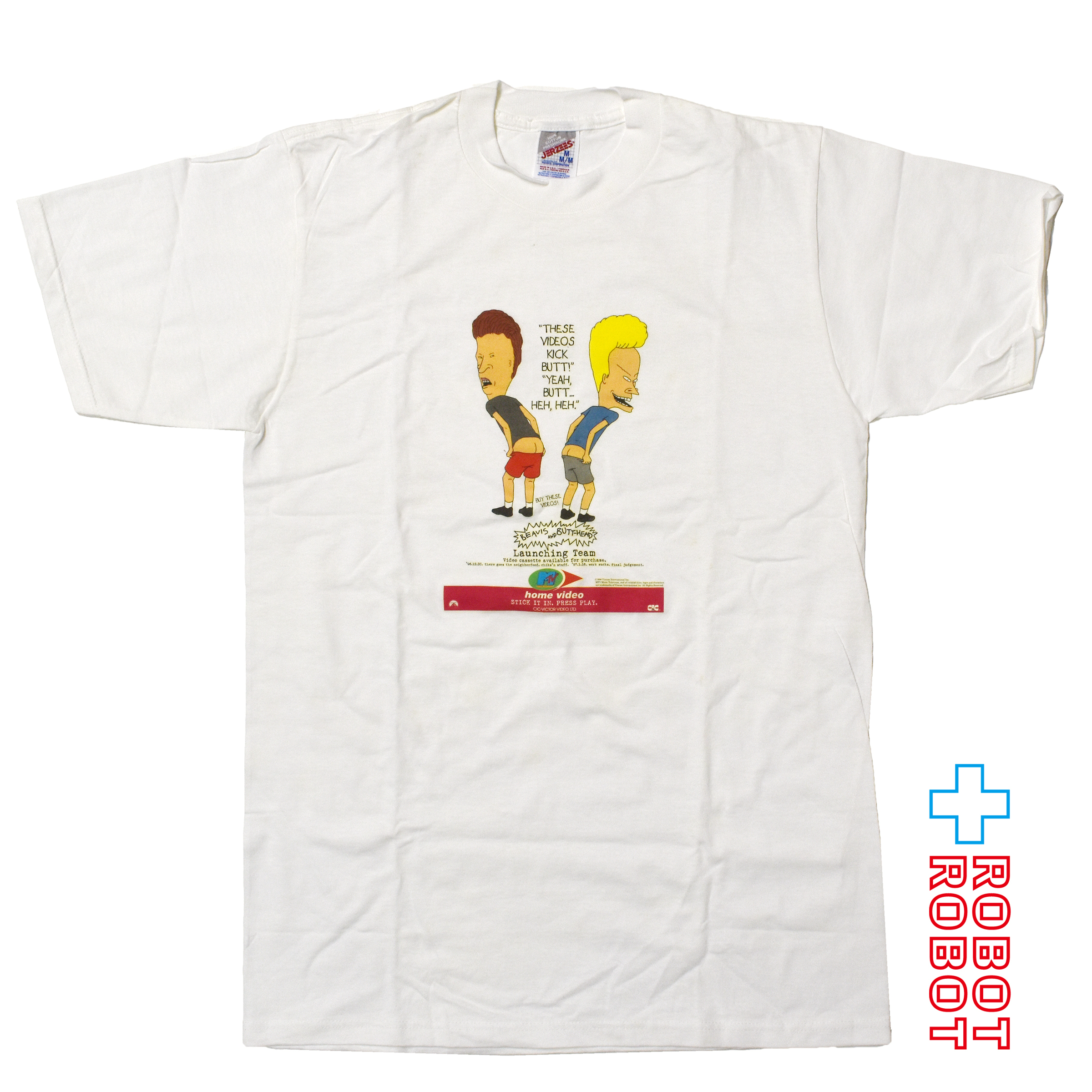 JERZEES ビーバス & バットヘッド プリント Tシャツ 1996 USA製 Mサイズ 入荷写真