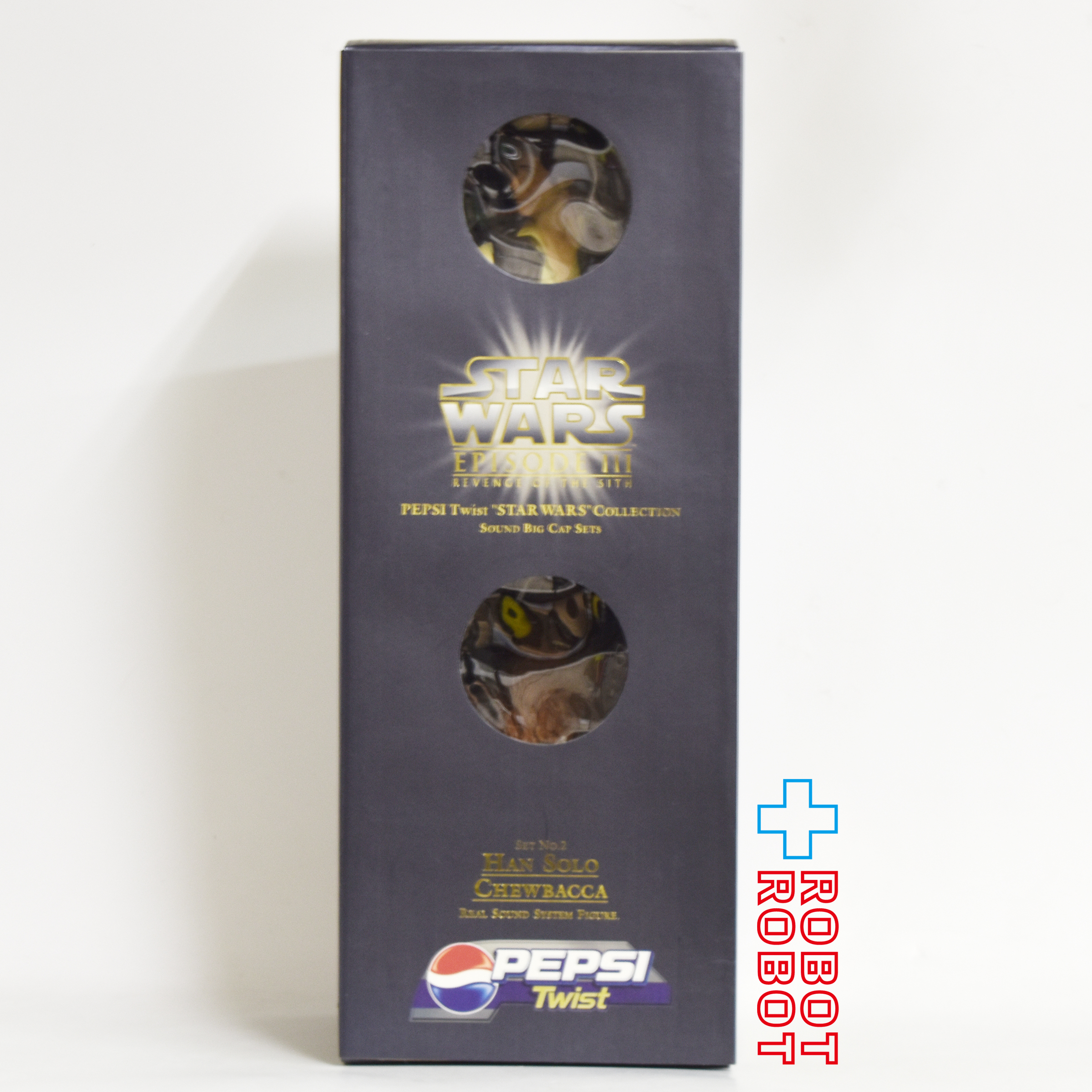 ペプシツイスト サウンドコレクション スター・ウォーズ EP3 サウンドビッグキャップセットNo.2 ハン・ソロ & チューバッカ 未開封 入荷写真