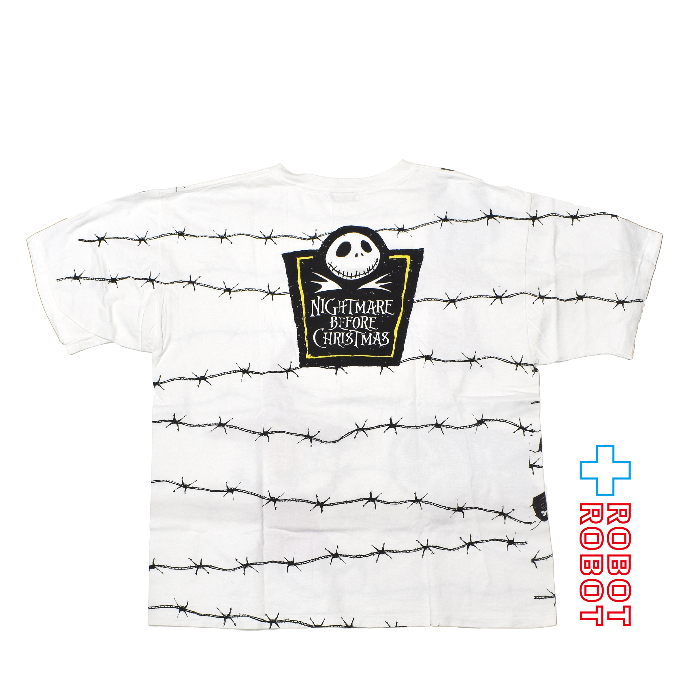 スタンリーデサンティス ナイトメアー・ビフォア・クリスマス ロック ショック バレル Tシャツ ホワイト XLサイズ 入荷写真