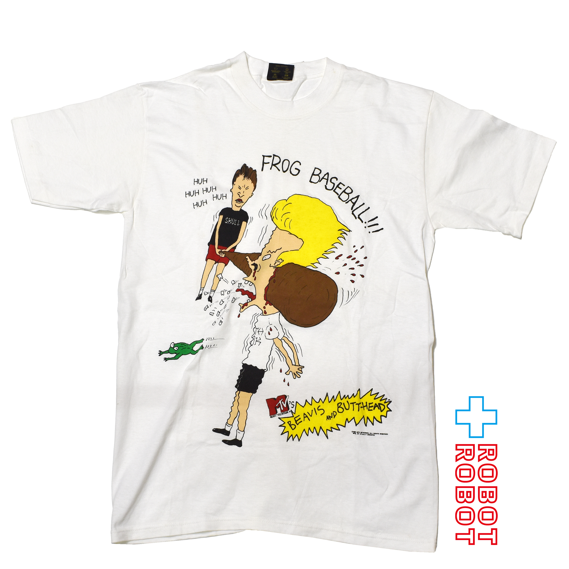 タッチオブゴールド ビーバス & バットヘッド プリント Tシャツ USA製 Mサイズ 入荷写真