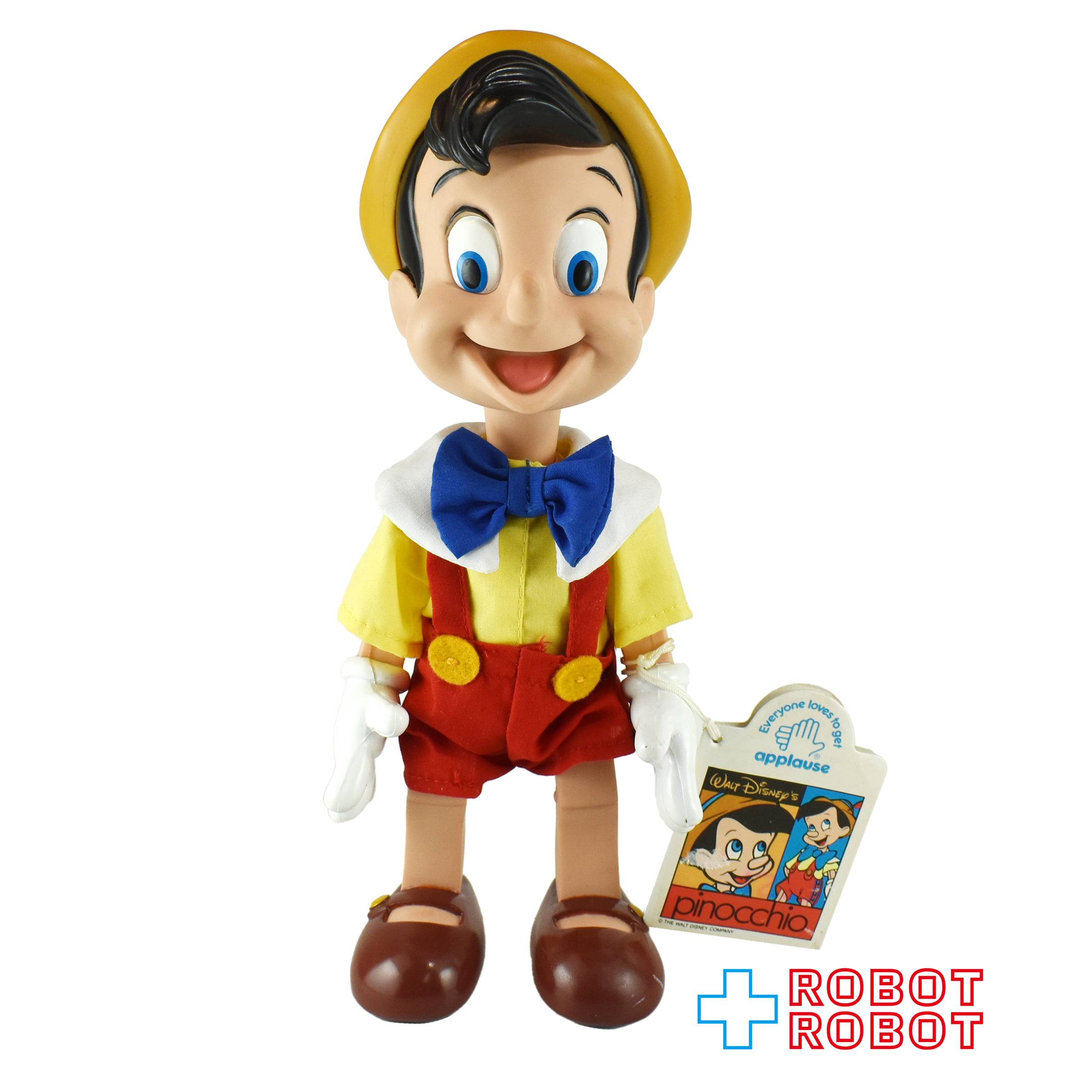 アプローズ ディズニー ピノキオ 布服ソフビドール 人形 紙タグ付き 入荷写真