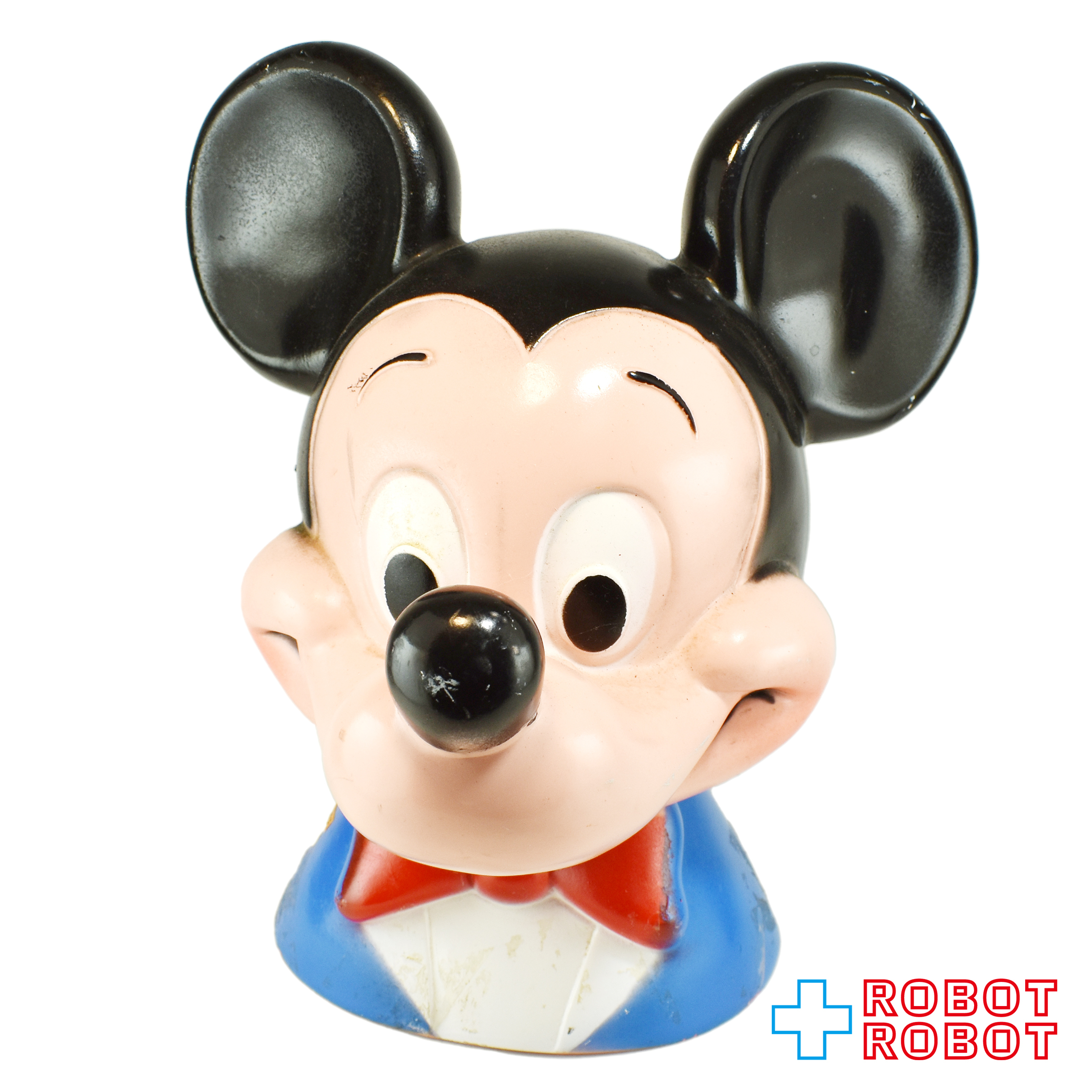 プレイパル ディズニー ミッキーマウス ヘッドソフビ貯金箱 底蓋欠 入荷写真