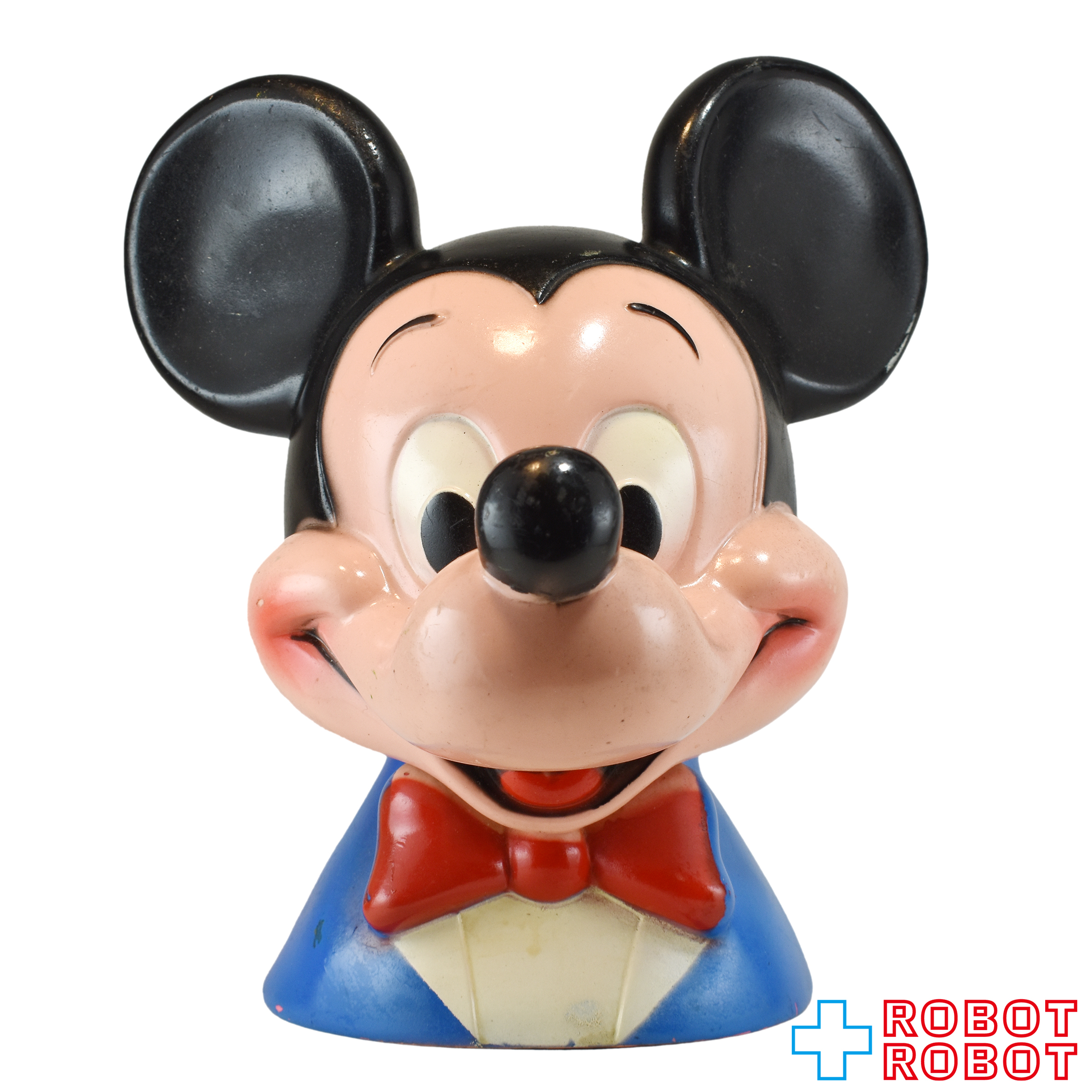 プレイパル ディズニー ミッキーマウス ヘッドソフビ貯金箱 底蓋欠 入荷写真