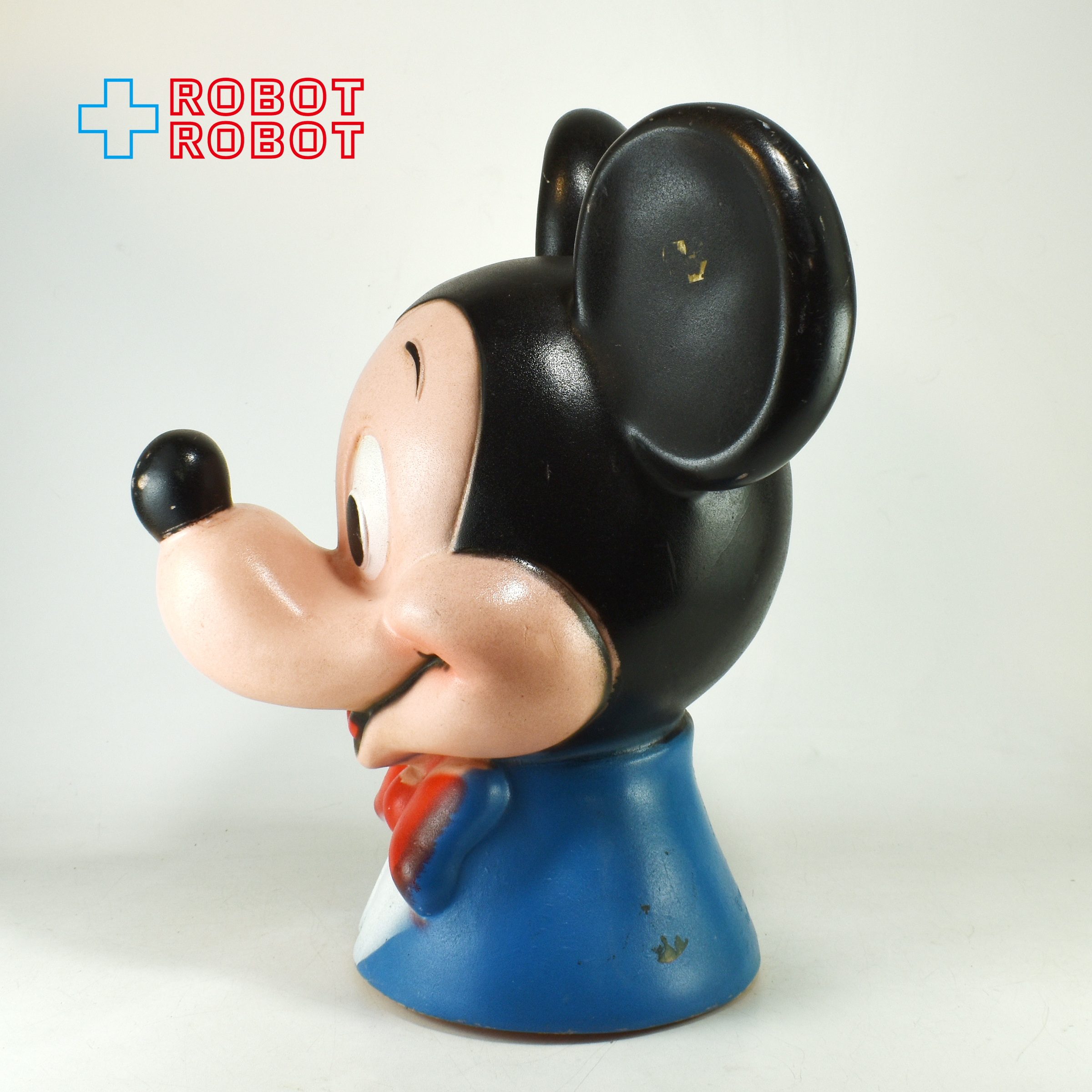 プレイパル ディズニー ミッキーマウス ヘッドソフビ貯金箱 底蓋欠 入荷写真