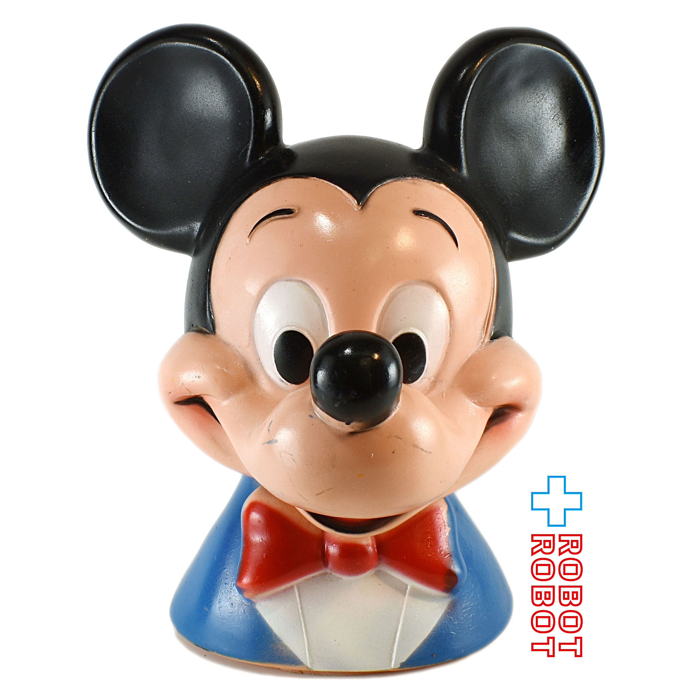 プレイパル ディズニー ミッキーマウス ヘッドソフビ貯金箱 底蓋欠 入荷写真