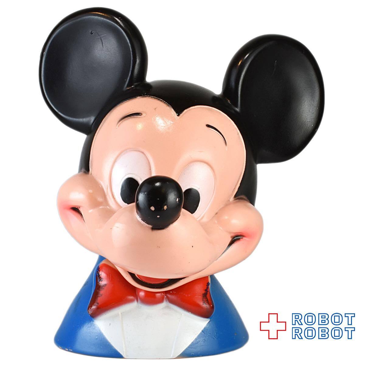 プレイパル ディズニー ミッキーマウス ヘッドソフビ貯金箱 底蓋欠 入荷写真