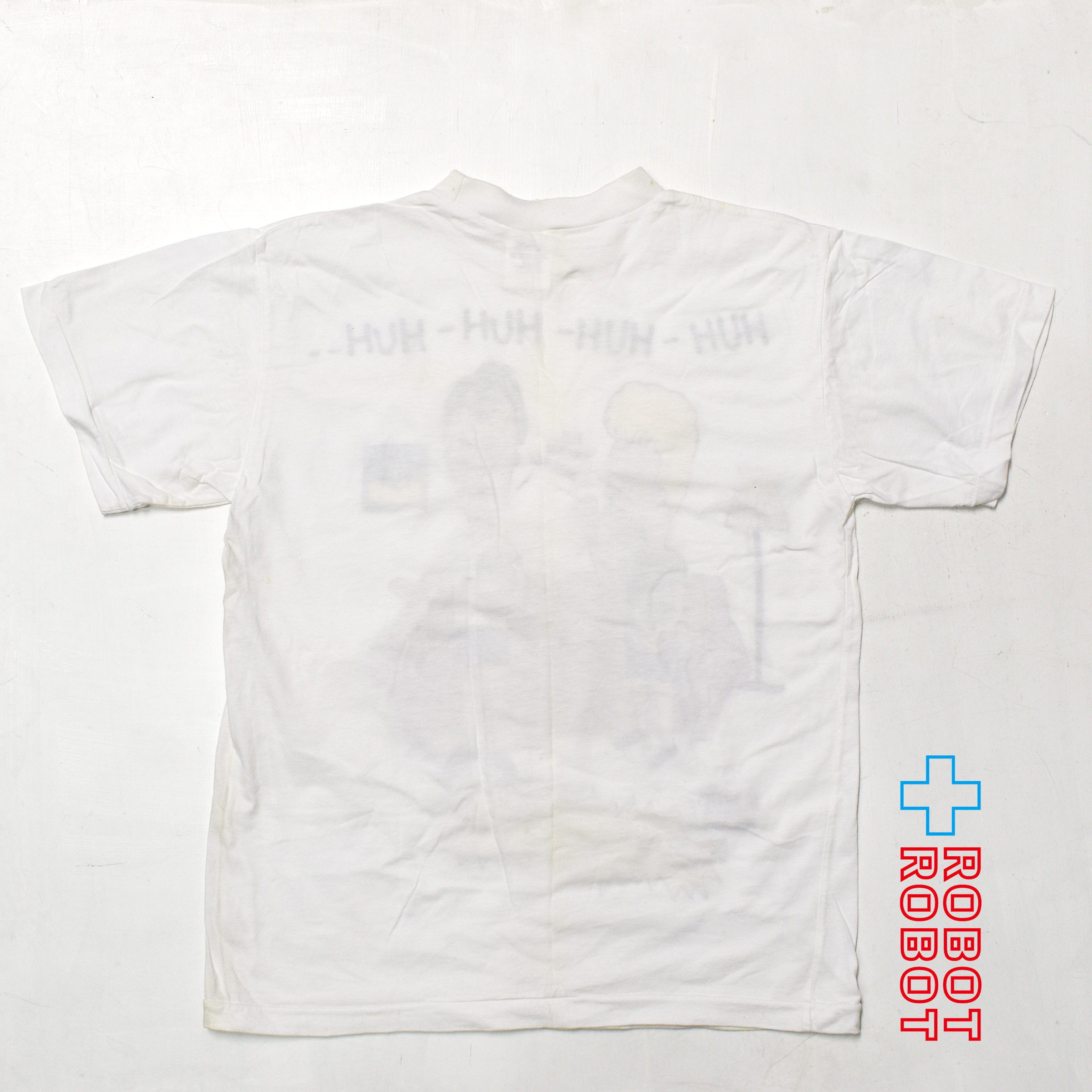 アメリカンウェア ビーバス & バットヘッド MTV "HUH-HUH-HUH-HUH" Tシャツ 90's USA製 ホワイト Lサイズ 入荷写真