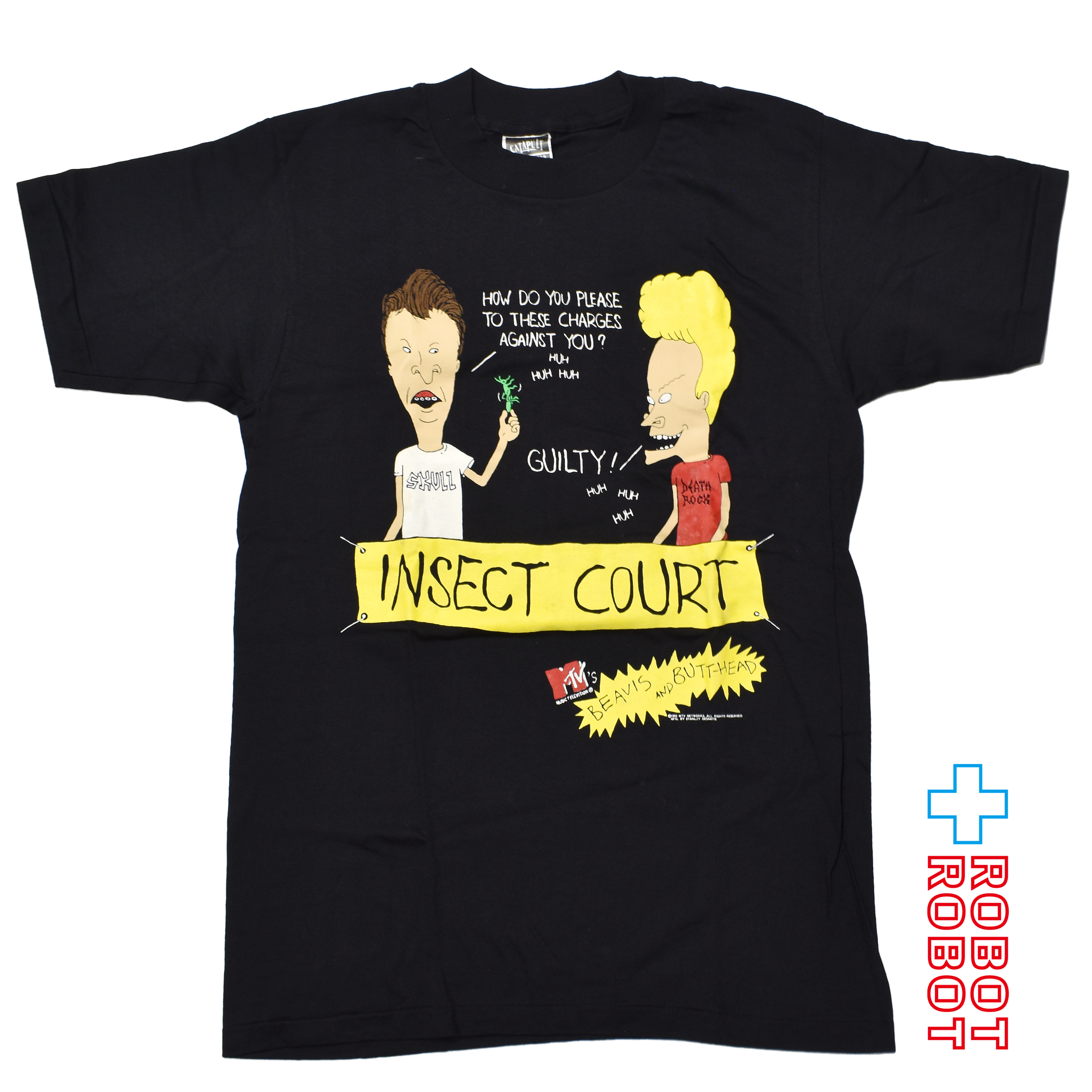 カタパルト ビーバス & バットヘッド "インセクト・コート" Tシャツ USA製 Mサイズ 入荷写真