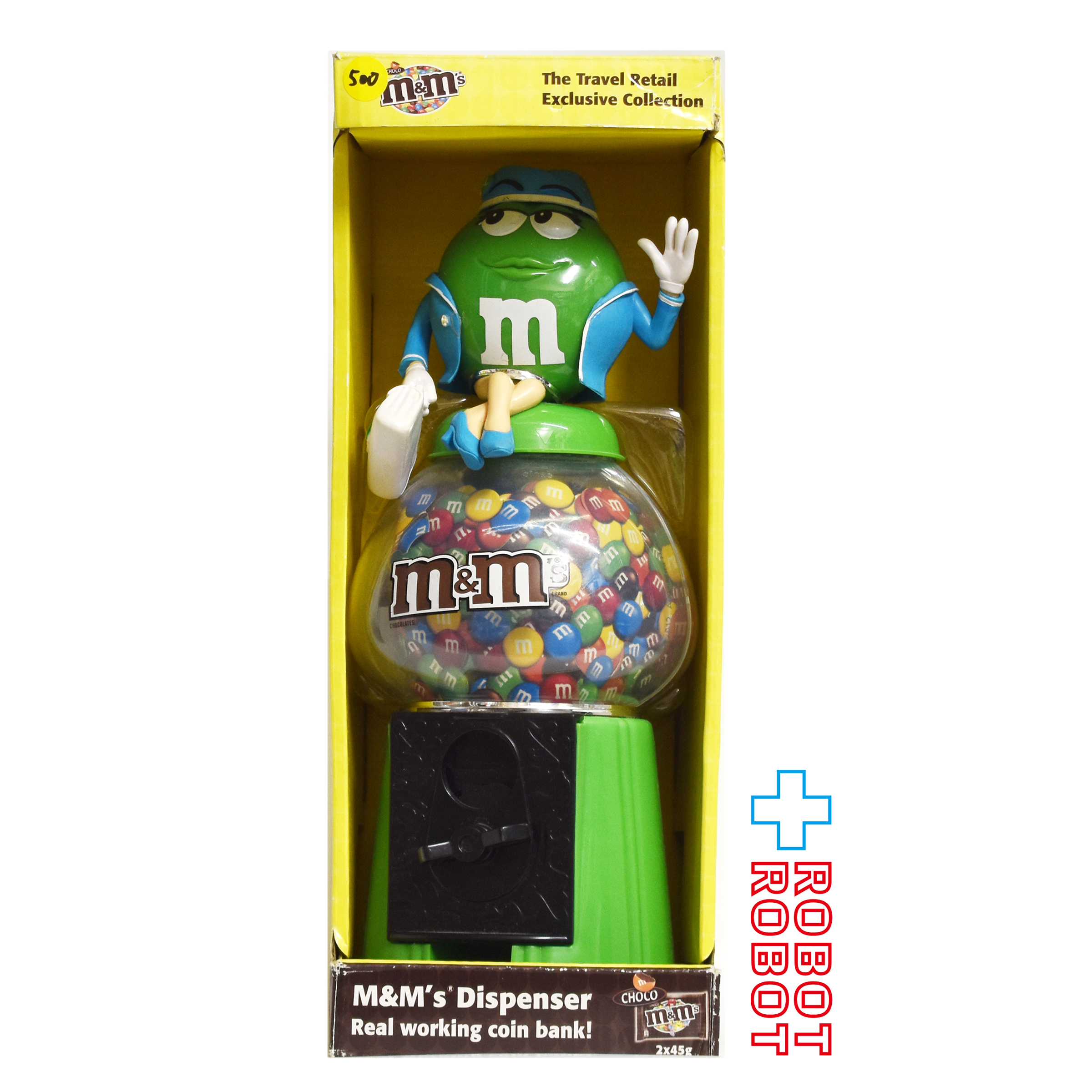 M&M's ディスペンサー リアル・ワーキング コインバンク 緑 未開封 企業物 入荷写真