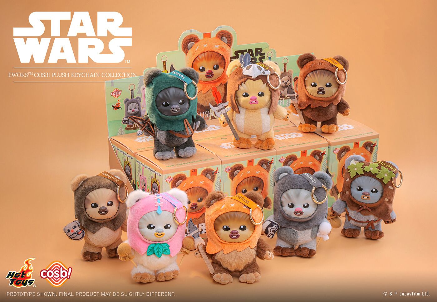 ホットトイズ ZAKKA スター・ウォーズ コスビ イウォーク物語 トレーディング ぬいぐるみ キーチェーン 未開封 入荷写真