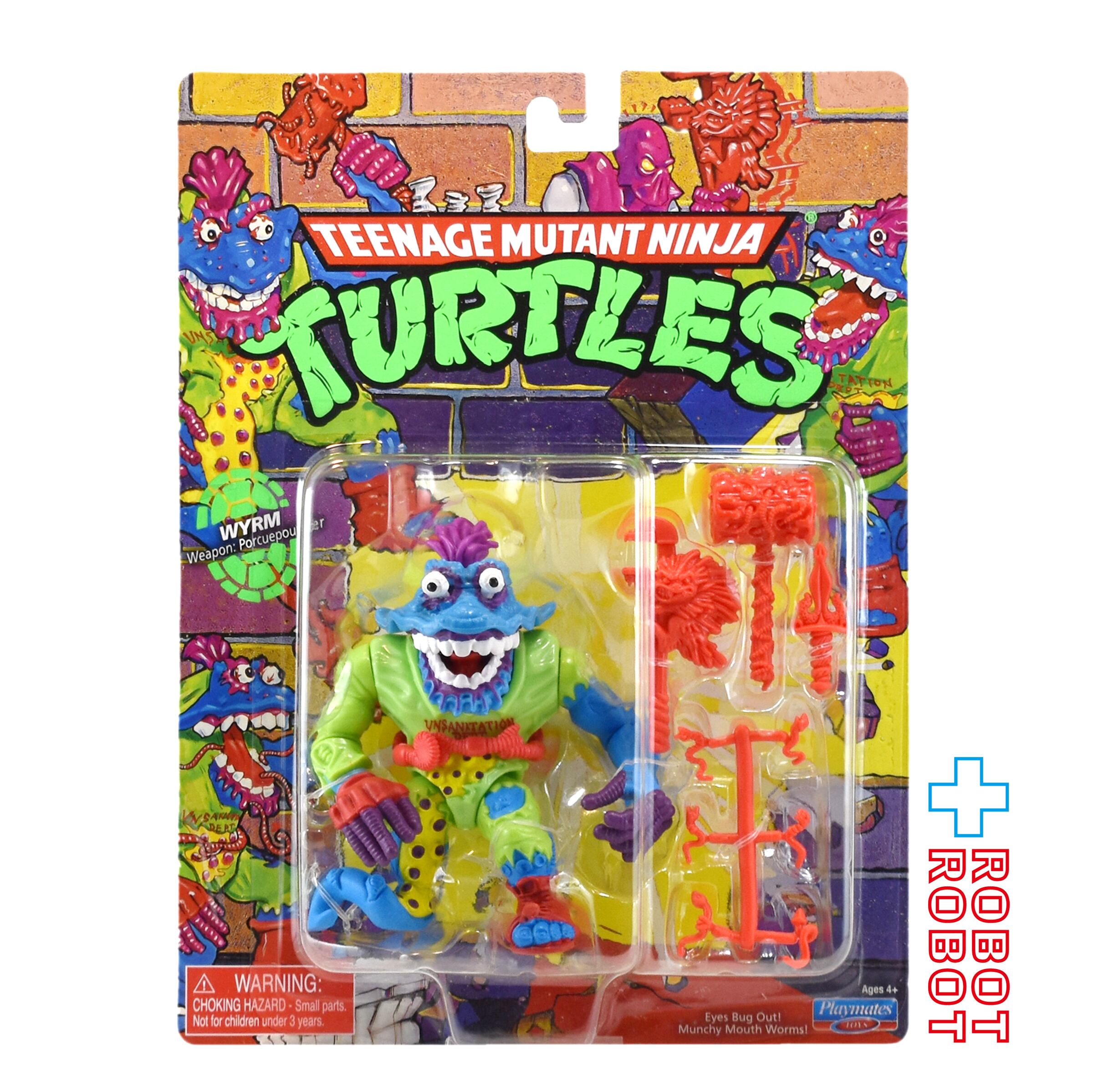 プレイメイツ タートルズ TMNT オリジナル・クラシック ワーム 4インチ ベーシックフィギュア 未開封 入荷写真