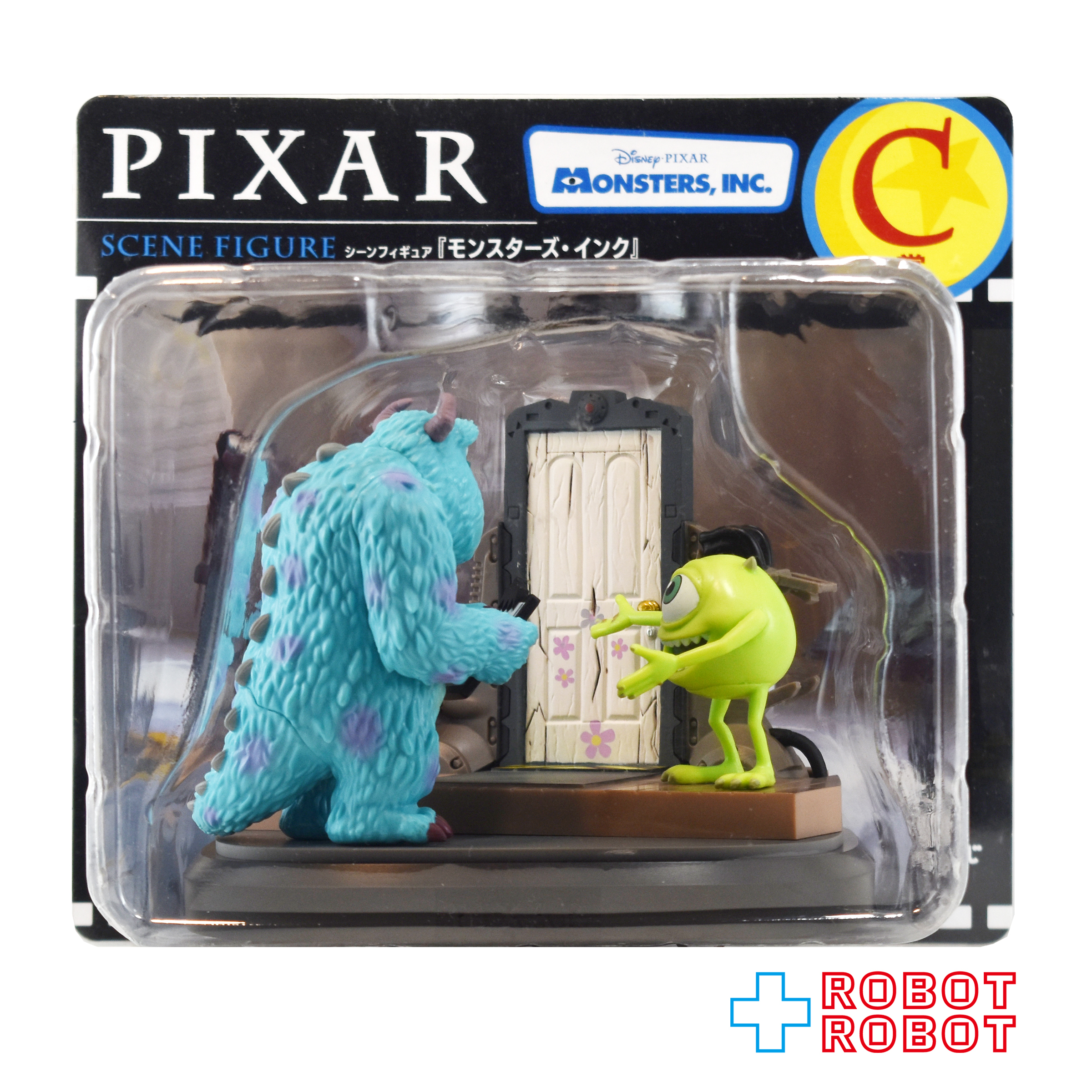 ピクサー Happyくじ C賞 モンスターズ・インク サリー & マイク シーン・フィギュア 開封箱入 入荷写真