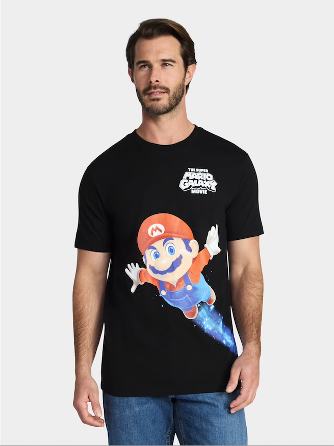 ニンテンドー スーパーマリオギャラクシー ムービー Tシャツ Lサイズ 入荷写真