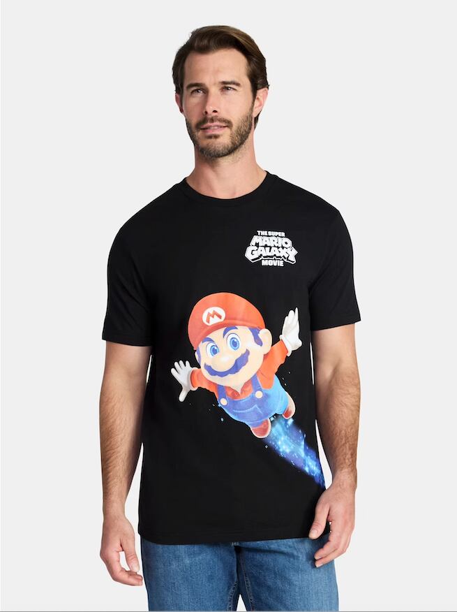 ニンテンドー スーパーマリオギャラクシー ムービー Tシャツ Lサイズ 入荷写真