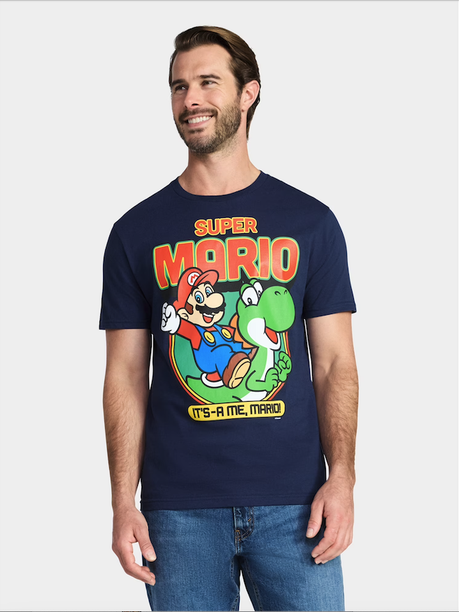 ニンテンドー スーパーマリオ ヨッシーとマリオ Lサイズ Tシャツ 入荷写真