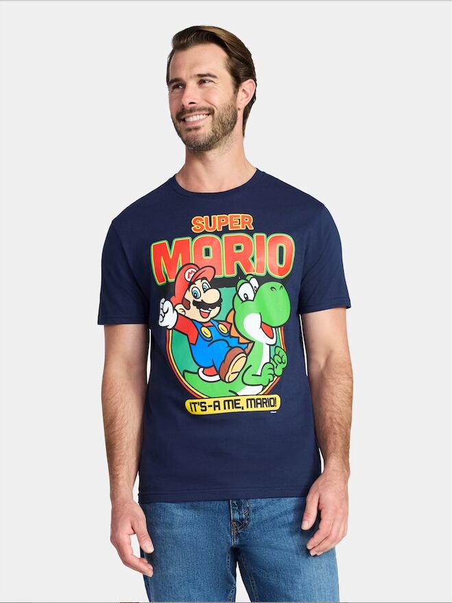 ニンテンドー スーパーマリオ ヨッシーとマリオ Lサイズ Tシャツ 入荷写真