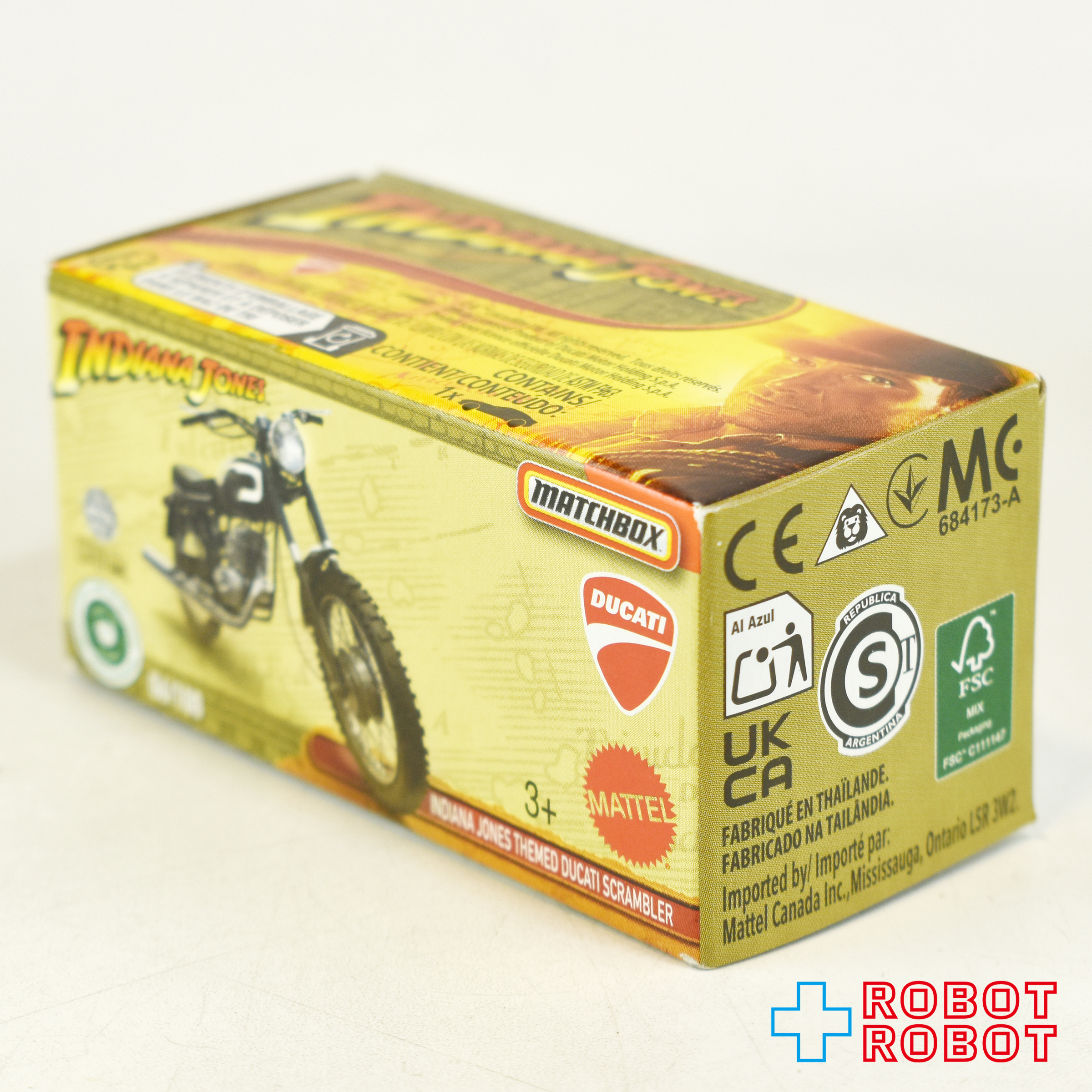 マテル マッチボックス インディ・ジョーンズ ドゥカティ スクランブラー ダイキャスト モーターサイクル 未開封 入荷写真