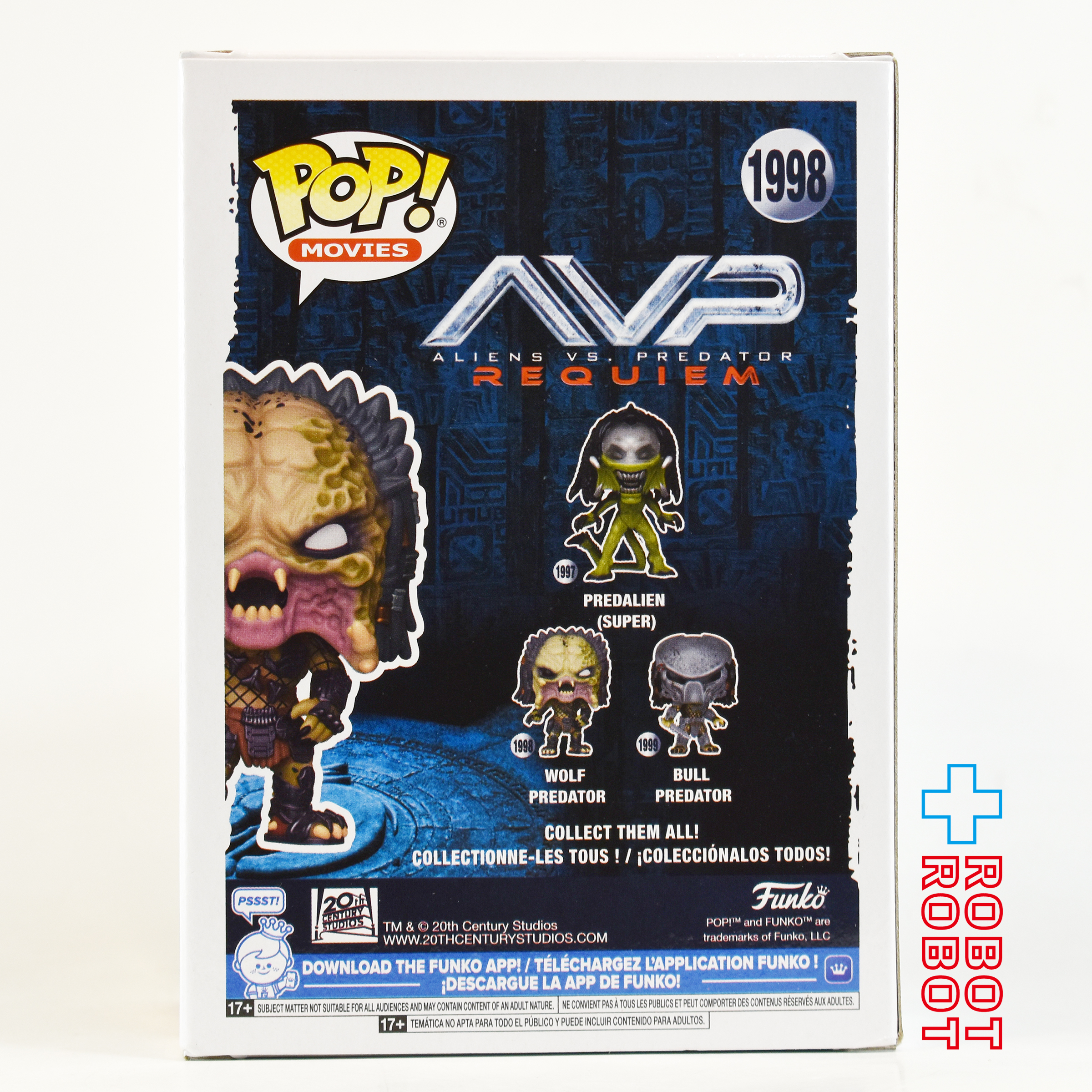 ファンコ POP! ムービー 1998 AVP2 エイリアン VS. プレデター ウルフ・プレデター ビニールフィギュア 箱入未開封 入荷写真