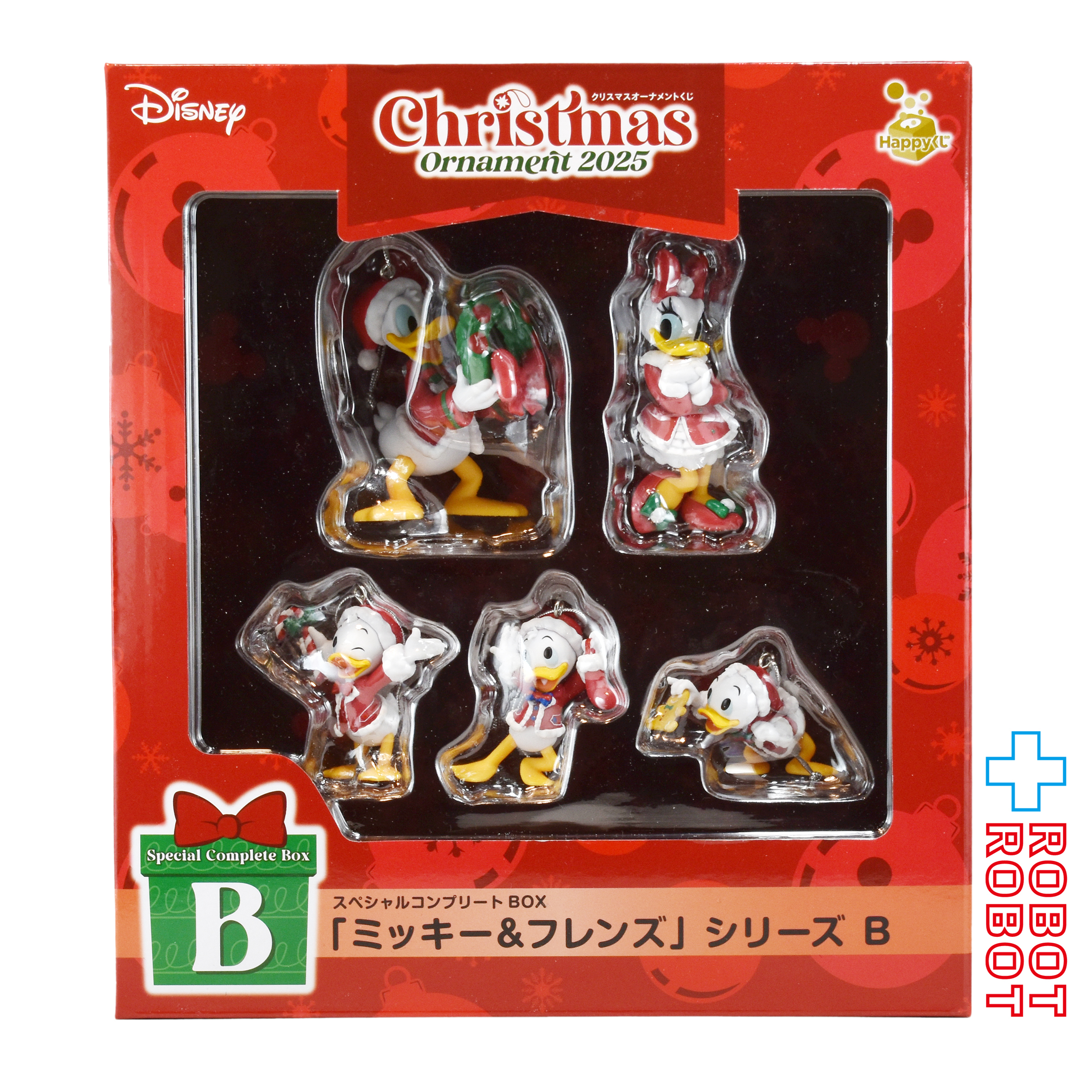 Happyくじ ディズニー クリスマスオーナメントくじ 2025 スペシャルコンプリートボックス シリーズ B ミッキー & フレンズ 箱入未開封 入荷写真